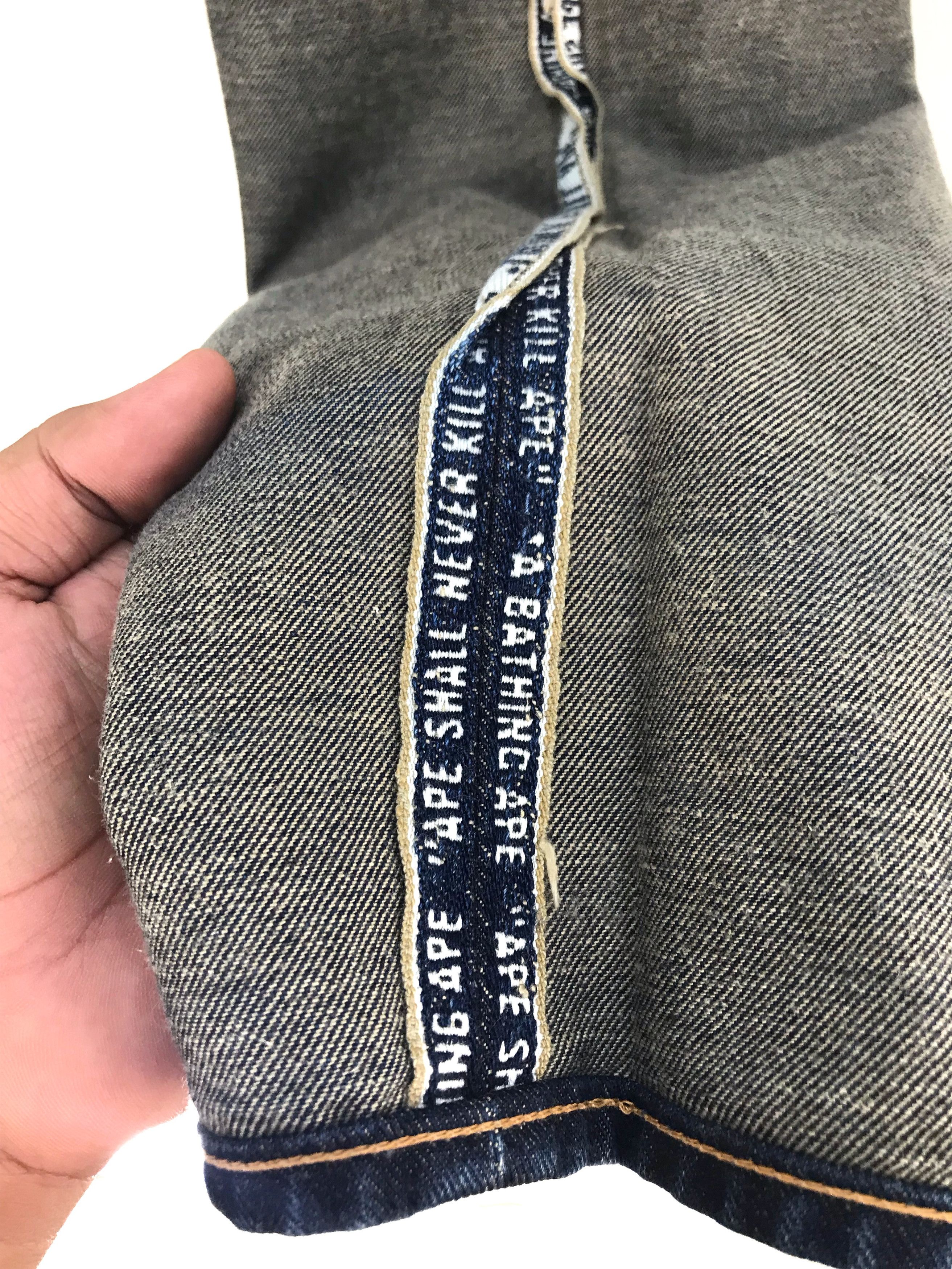 Bape Bape A BATHING APE Selvedge Denim Jeans Size US 31 - 22 Thumbnail