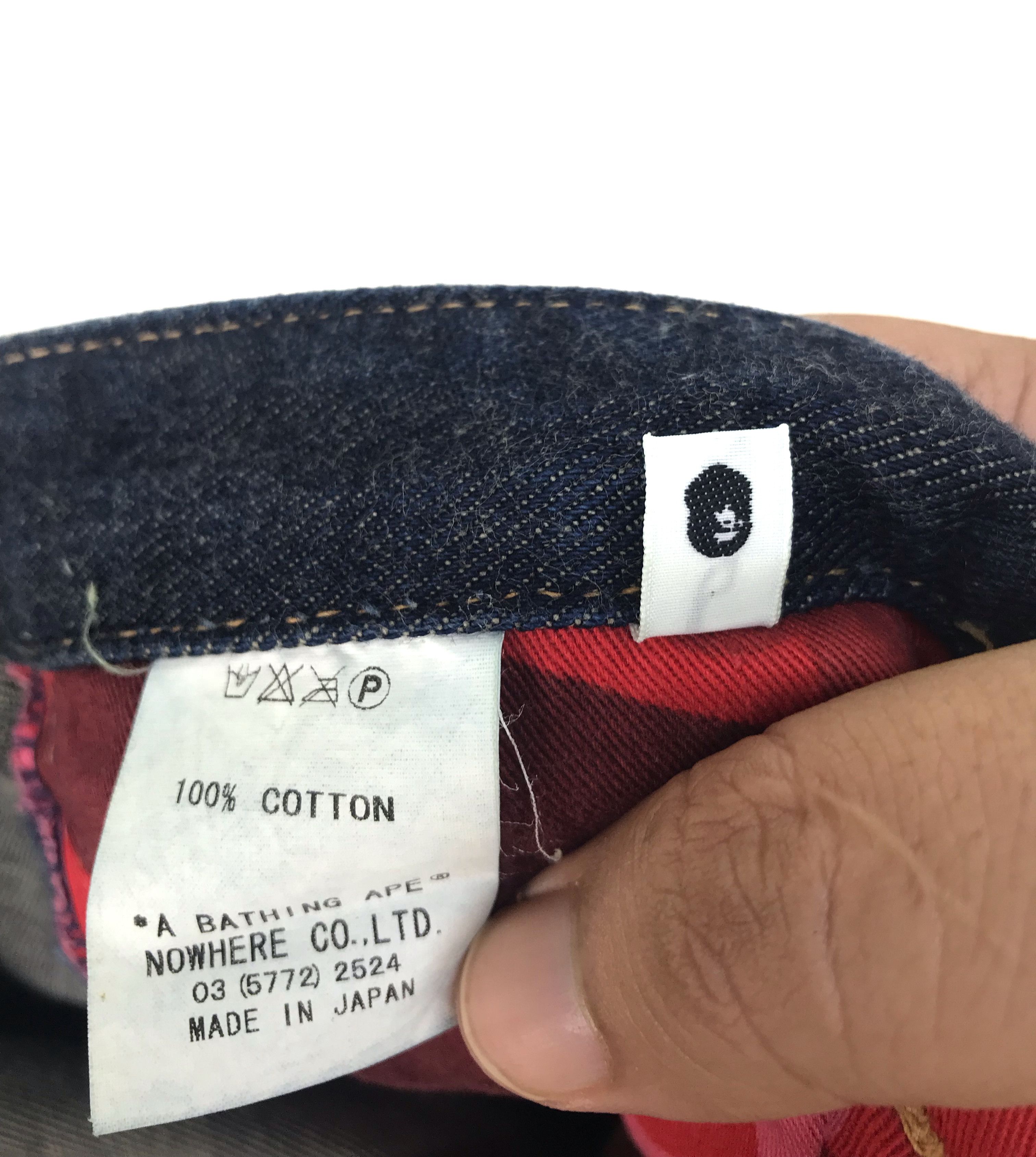 Bape Bape A BATHING APE Selvedge Denim Jeans Size US 31 - 19 Thumbnail