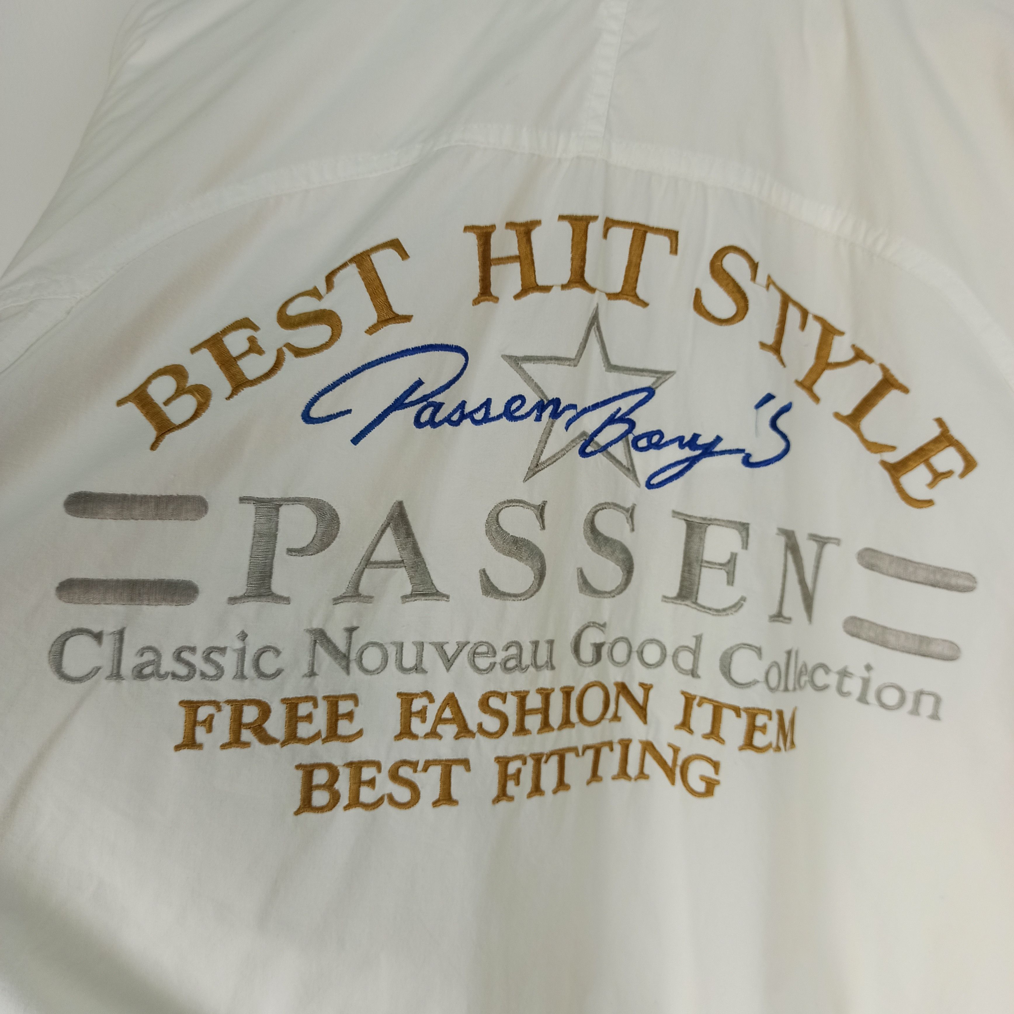 Japanese Brand Vintage🔥 Bomber Jacket Passen Boys Big Logo japan style Size US L / EU 52-54 / 3 - 2 Thumbnail