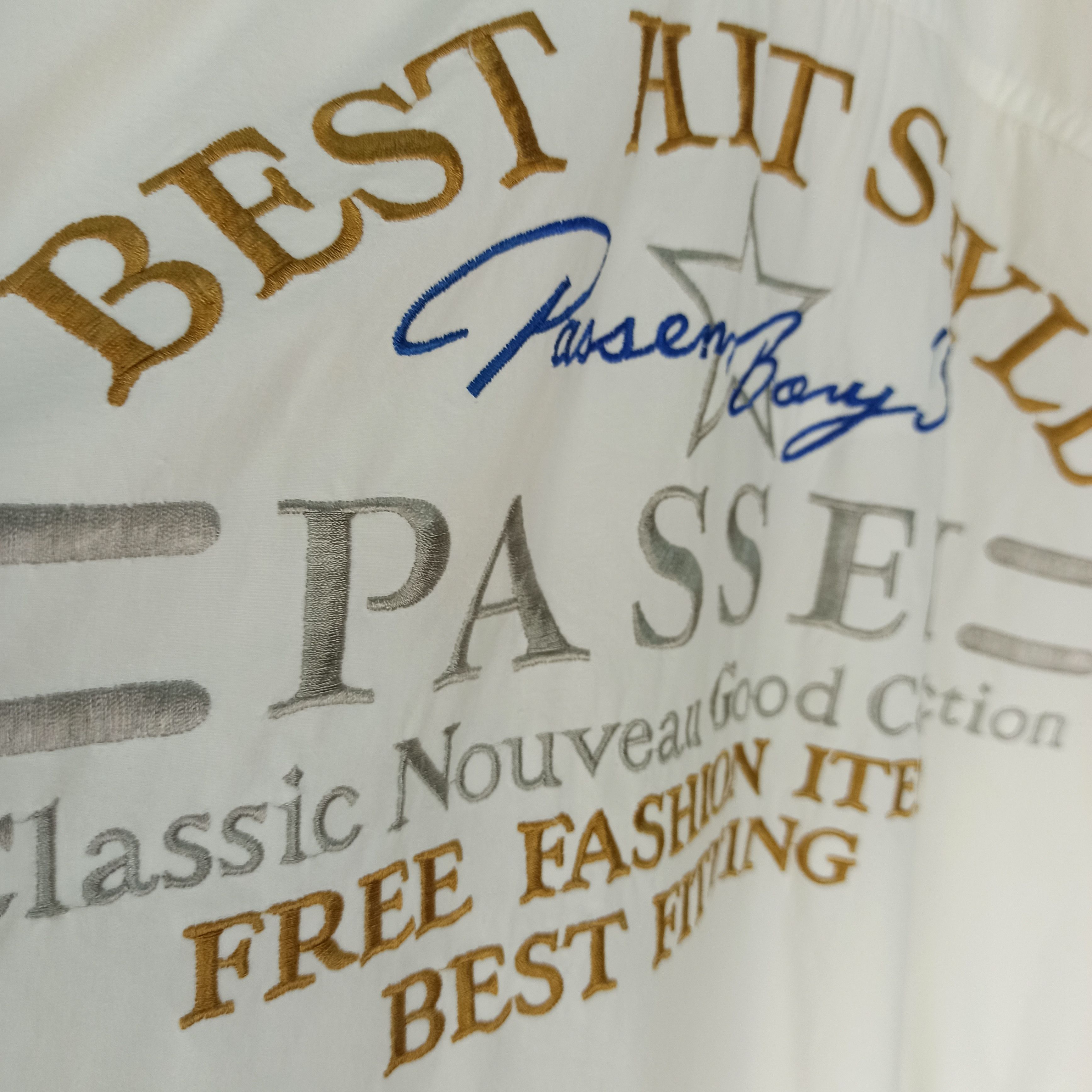 Japanese Brand Vintage🔥 Bomber Jacket Passen Boys Big Logo japan style Size US L / EU 52-54 / 3 - 3 Thumbnail