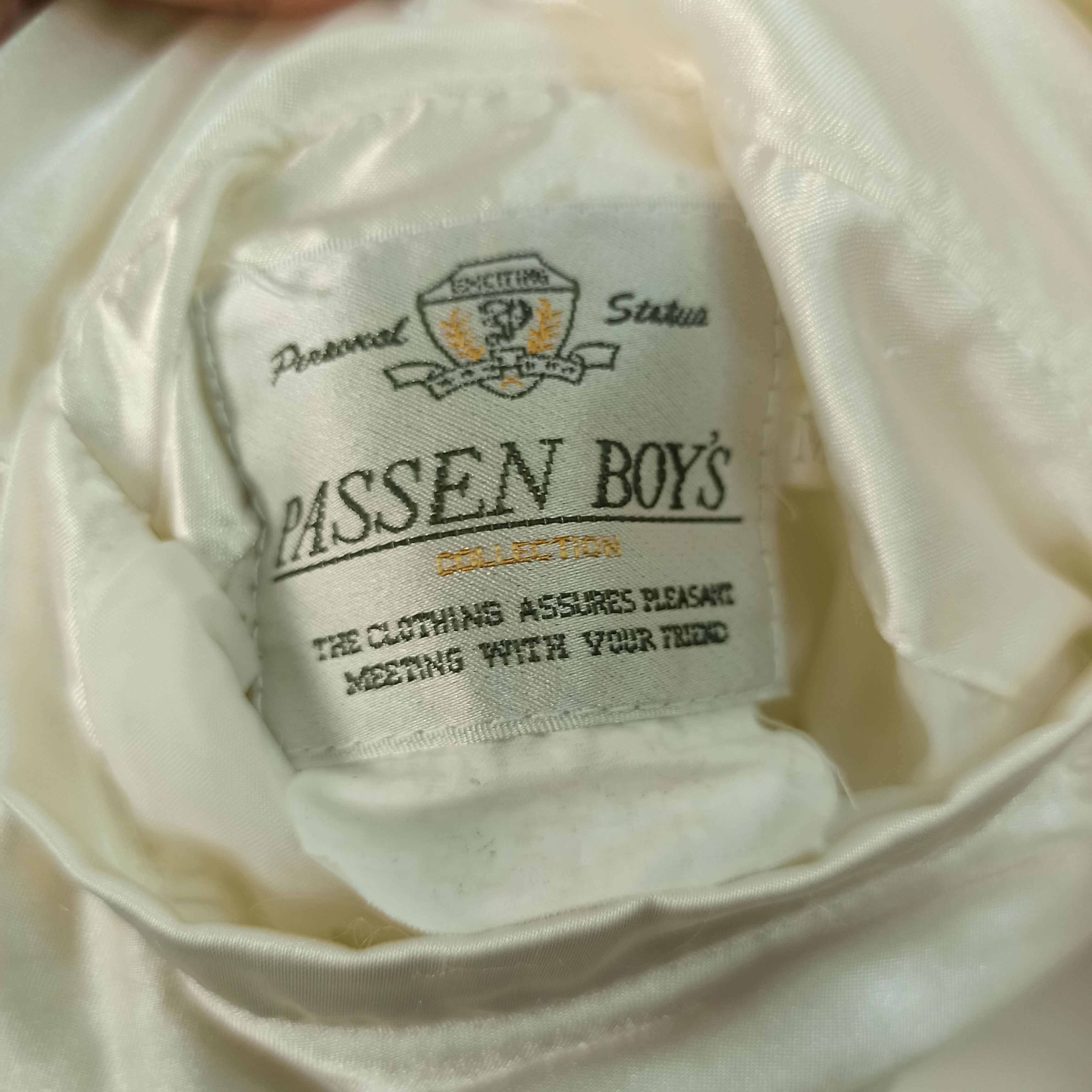Japanese Brand Vintage🔥 Bomber Jacket Passen Boys Big Logo japan style Size US L / EU 52-54 / 3 - 14 Thumbnail