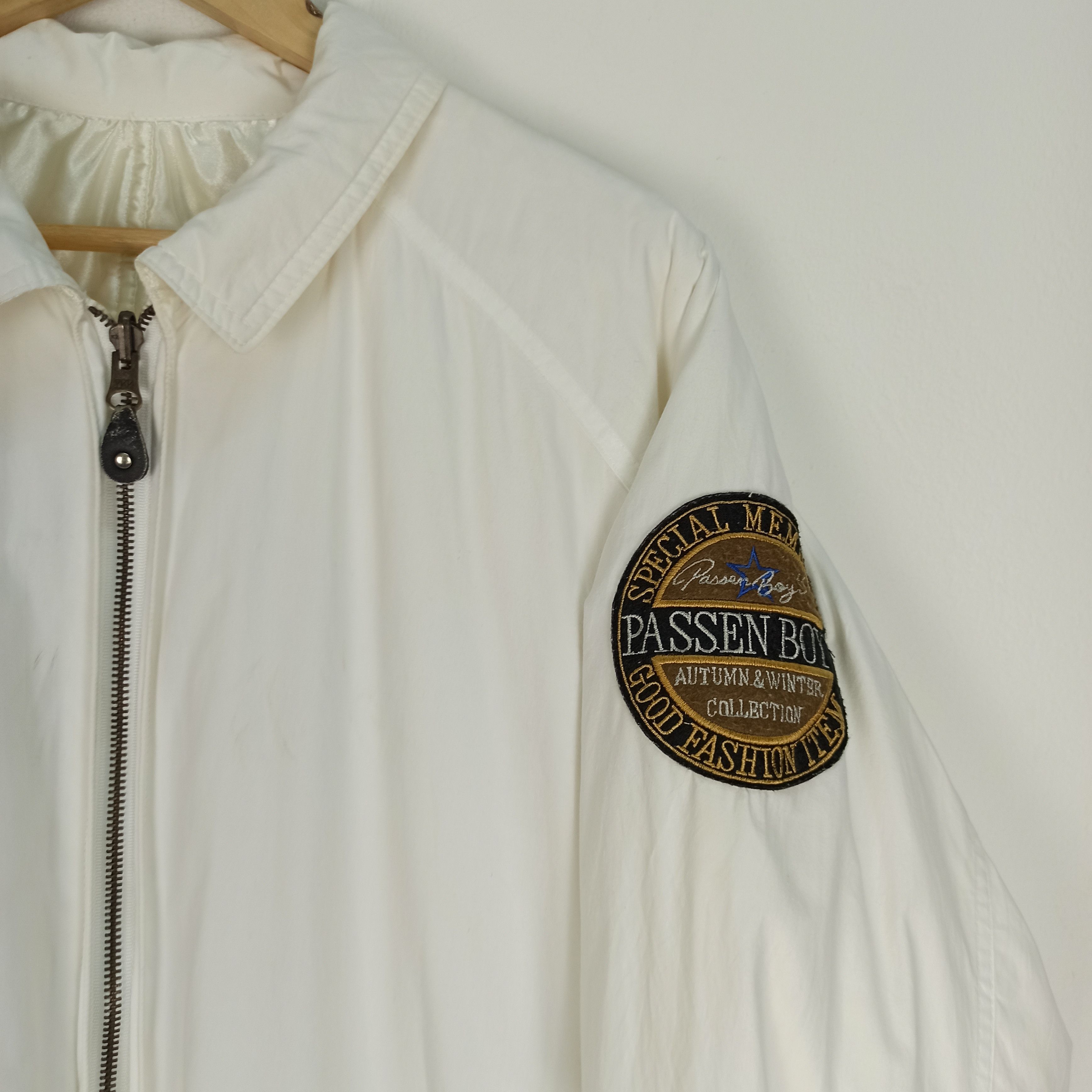 Japanese Brand Vintage🔥 Bomber Jacket Passen Boys Big Logo japan style Size US L / EU 52-54 / 3 - 5 Thumbnail