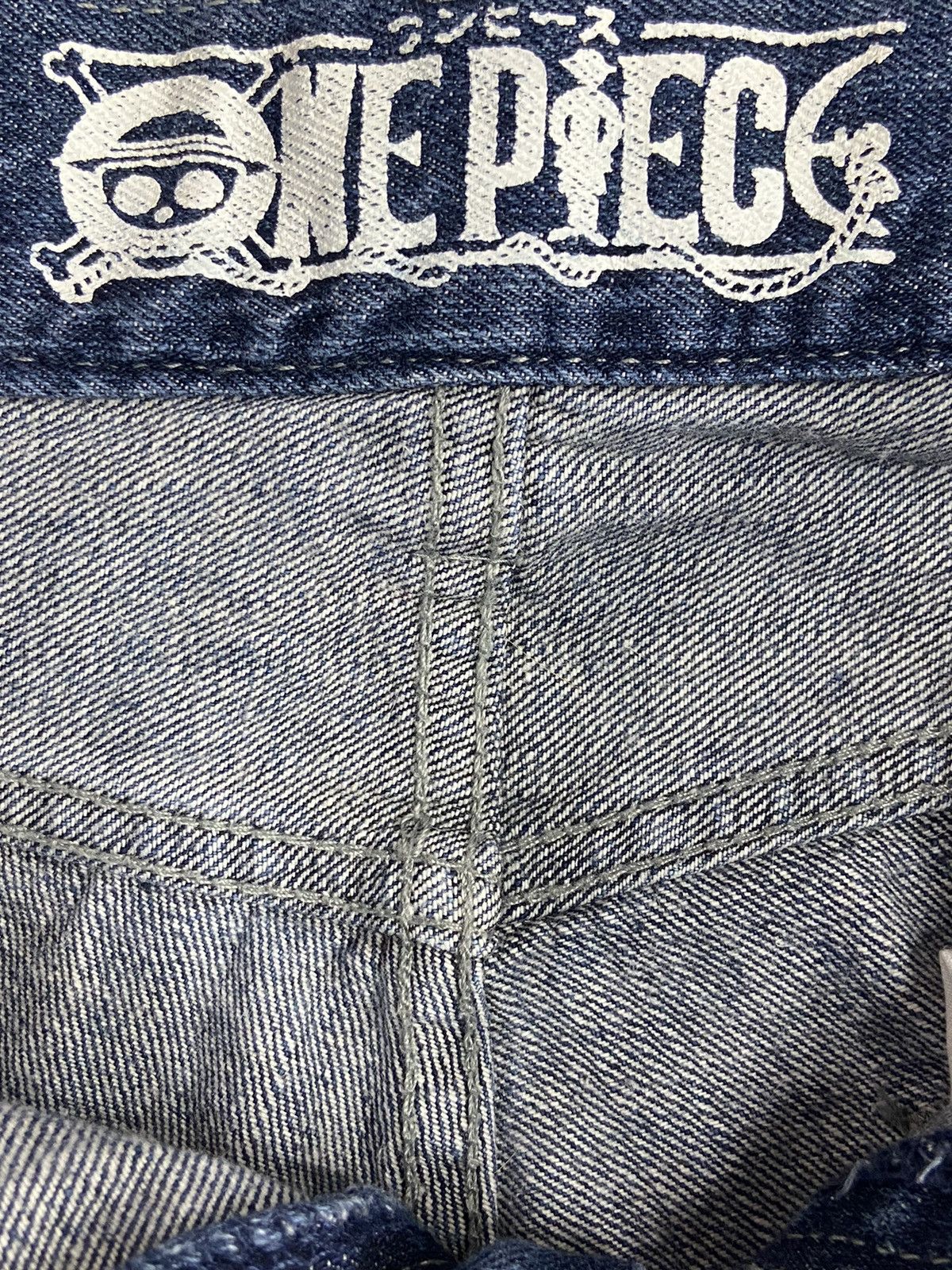 Japanese Brand × One Piece × Vintage Vintage One Piece Anime Limited Edition Jeans With Belt Size US 30 / EU 46 - 10 Thumbnail