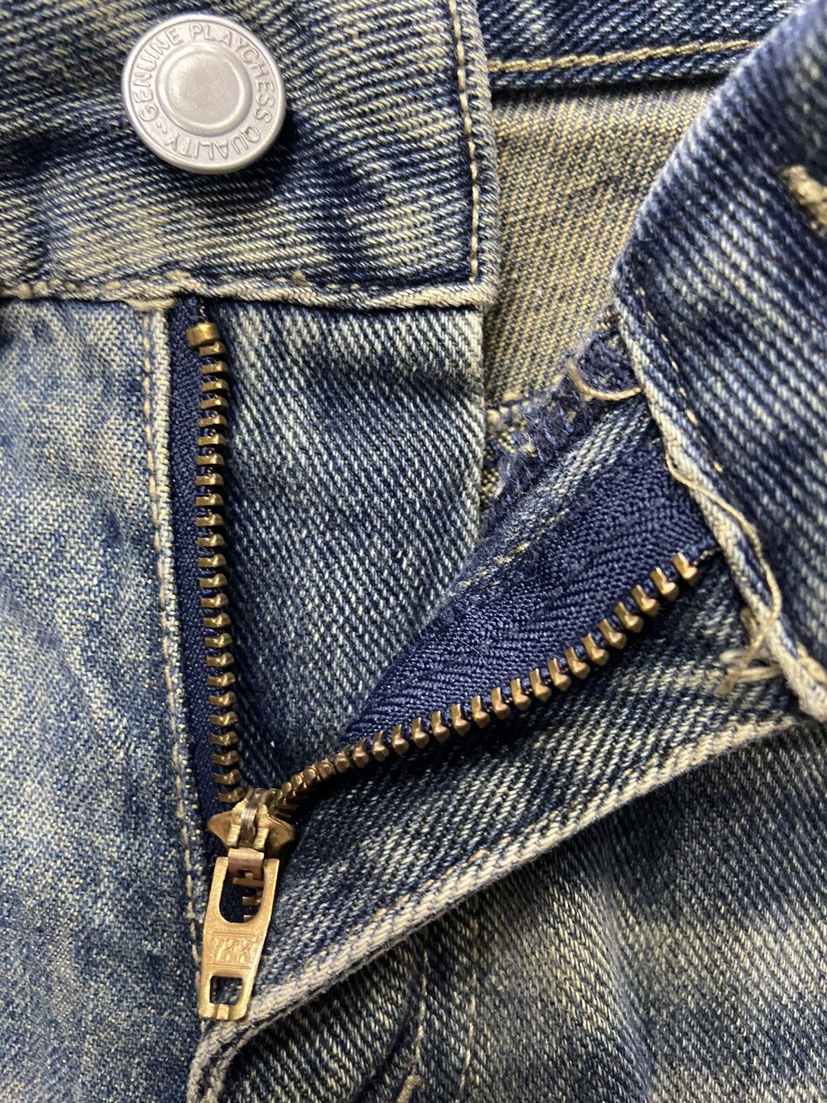 Hysteric Glamour × Japanese Brand × Vintage Vintage Jouer Aux Echecs Patchwork Cargo Flared With Belt Size US 28 / EU 44 - 9 Thumbnail