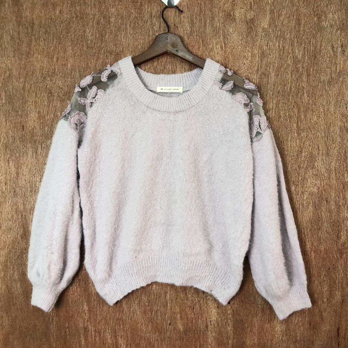 Japanese Brand Majestic Legon Shagy Shaggy Fur Mohair Knitwear #6428 Size M / US 6-8 / IT 42-44 - 3 Thumbnail