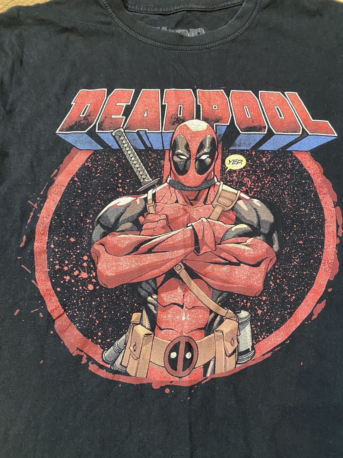 Vintage Marvel vintage Deadpool black comic shirt Size US L / EU 52-54 / 3 - 2 Thumbnail