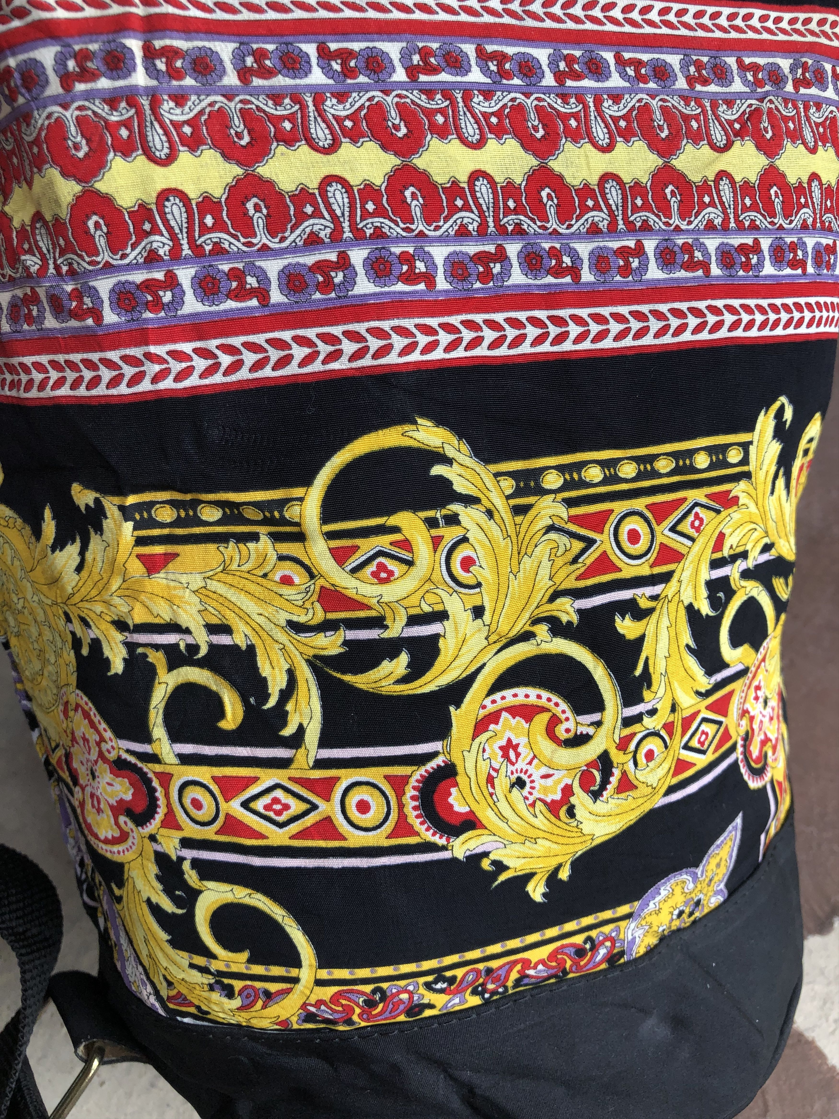 Versace RARE🔥VINTAGE VERSACE FULLPRINT REWORKED BAG Size ONE SIZE - 12 Thumbnail