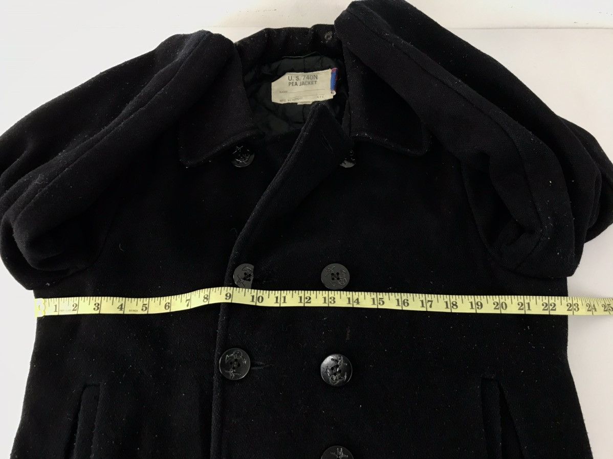 Schott × Vintage 90s Schott US 740N Padded Button Double Breasted Pea Jacket Size US L / EU 52-54 / 3 - 8 Thumbnail