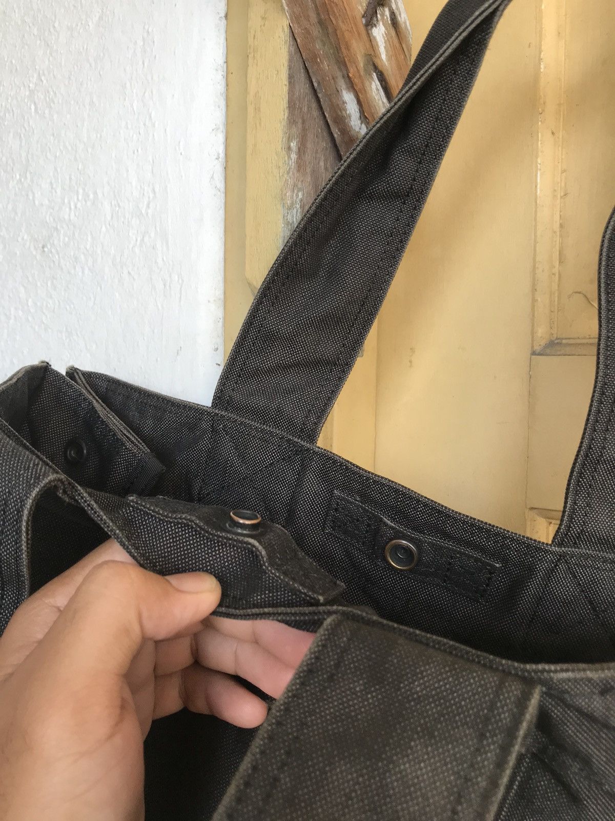 Porter 🥷🏿 Vintage Porter Hard Denim Tote Bag Size ONE SIZE - 13 Thumbnail