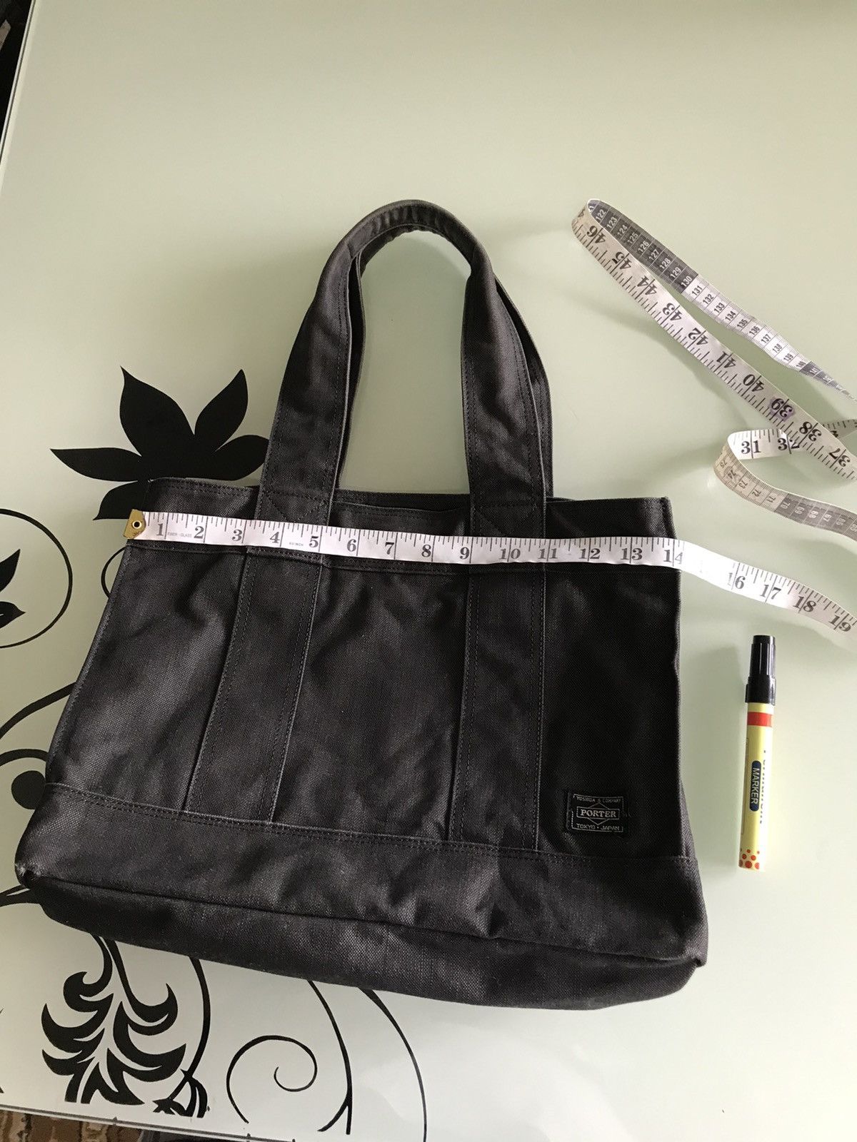 Porter 🥷🏿 Vintage Porter Hard Denim Tote Bag Size ONE SIZE - 20 Thumbnail