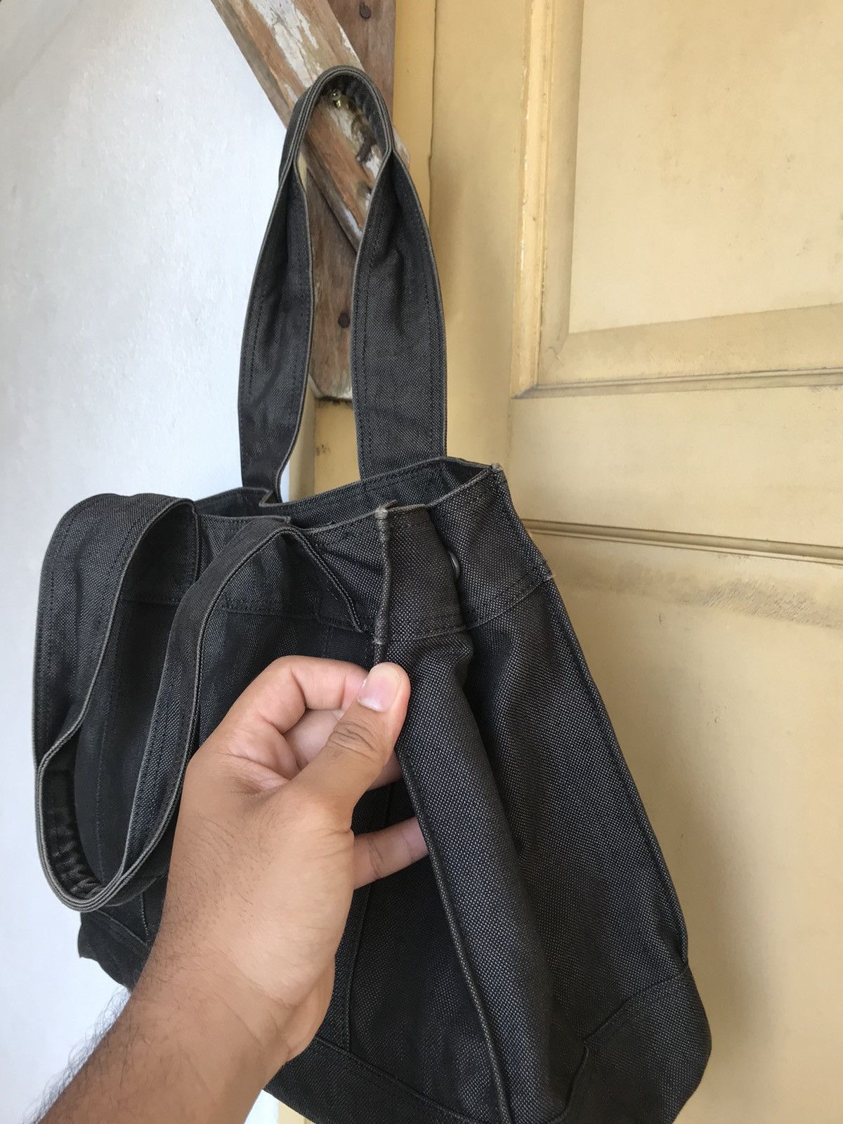Porter 🥷🏿 Vintage Porter Hard Denim Tote Bag Size ONE SIZE - 12 Thumbnail