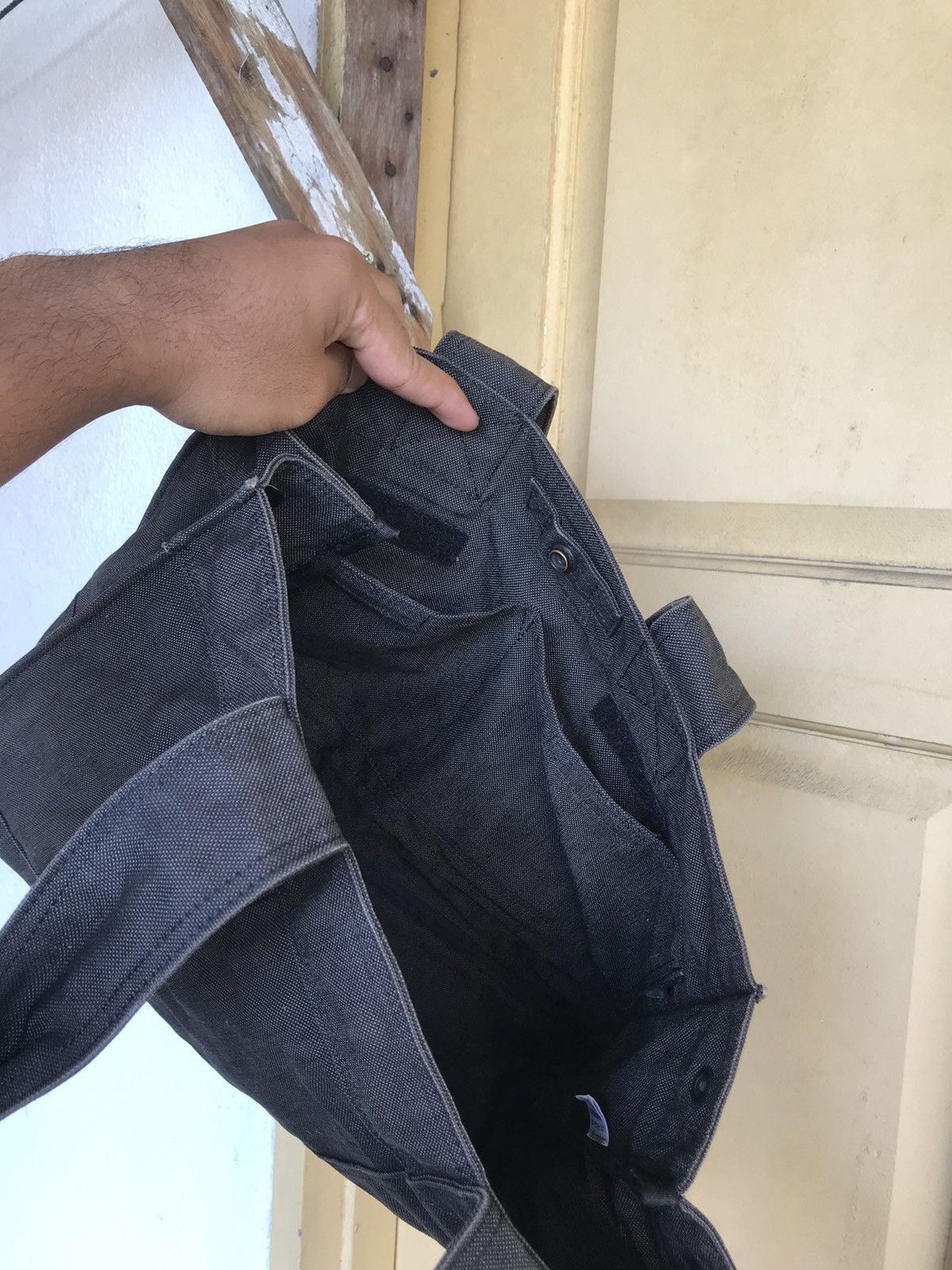 Porter 🥷🏿 Vintage Porter Hard Denim Tote Bag Size ONE SIZE - 14 Thumbnail