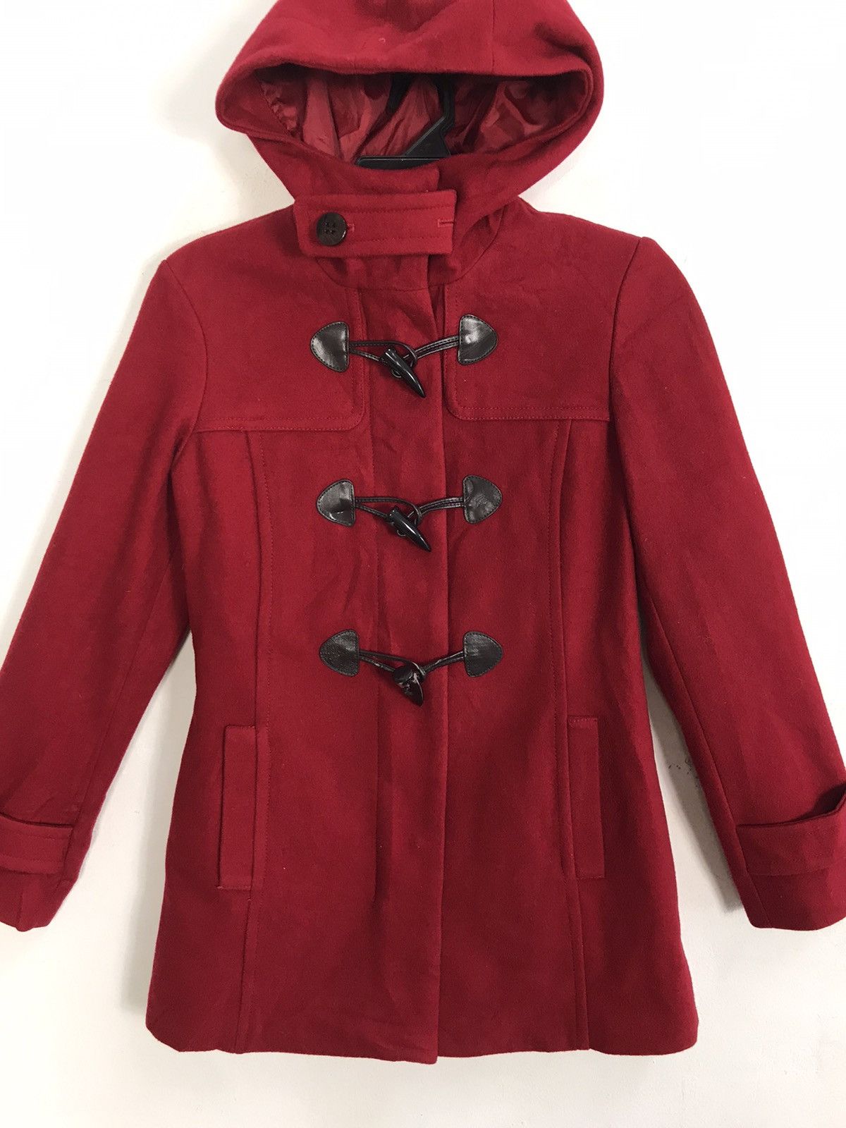 Benetton × Vintage Stile Benetton Duffel Thick Jacket Hoodies Coat Fashion Size US S / EU 44-46 / 1 - 3 Thumbnail