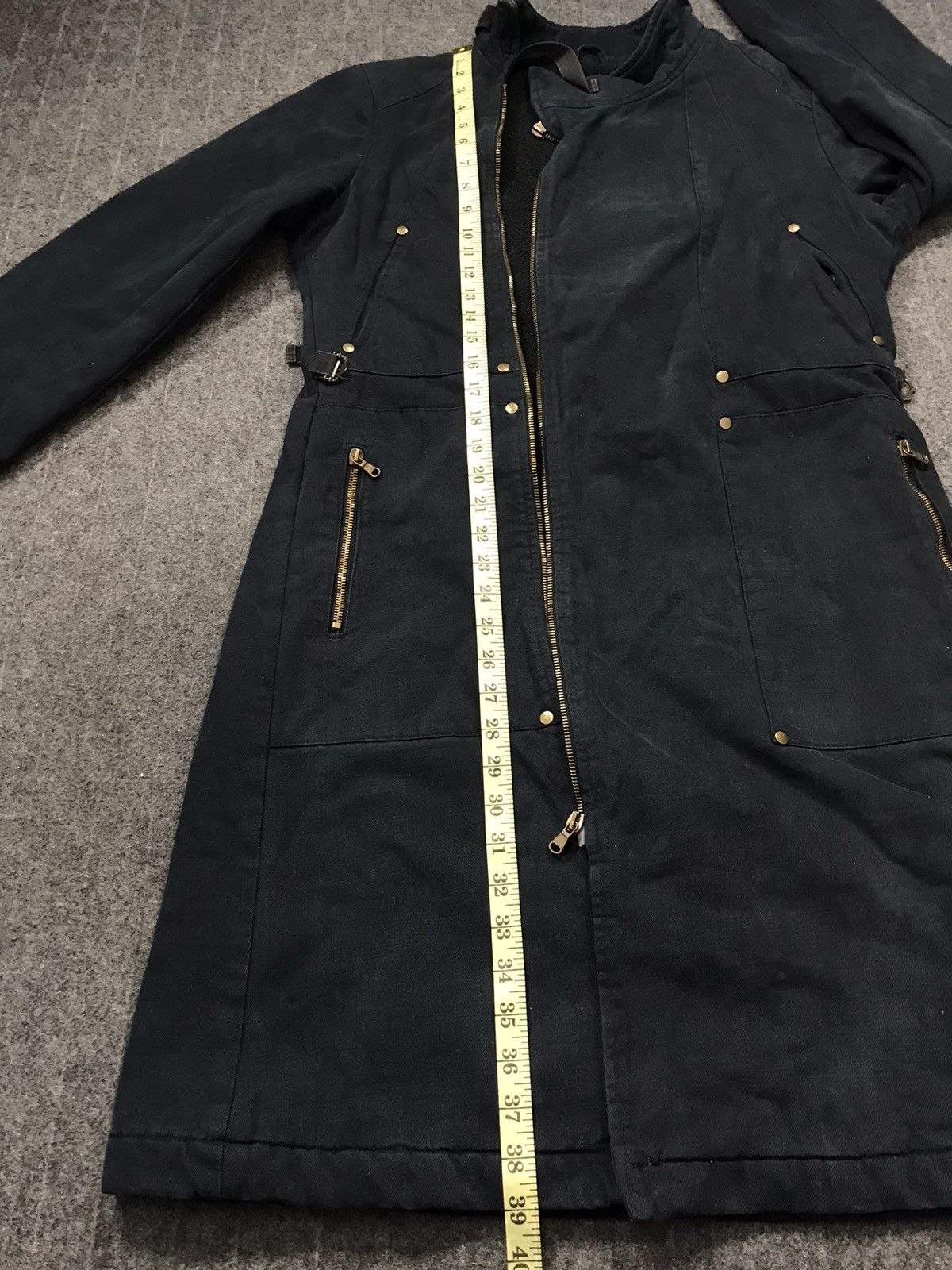 Seditionaries Sisley Paris Italy Trench Coat Parka Padded Punk Jacket Size M / US 6-8 / IT 42-44 - 10 Thumbnail