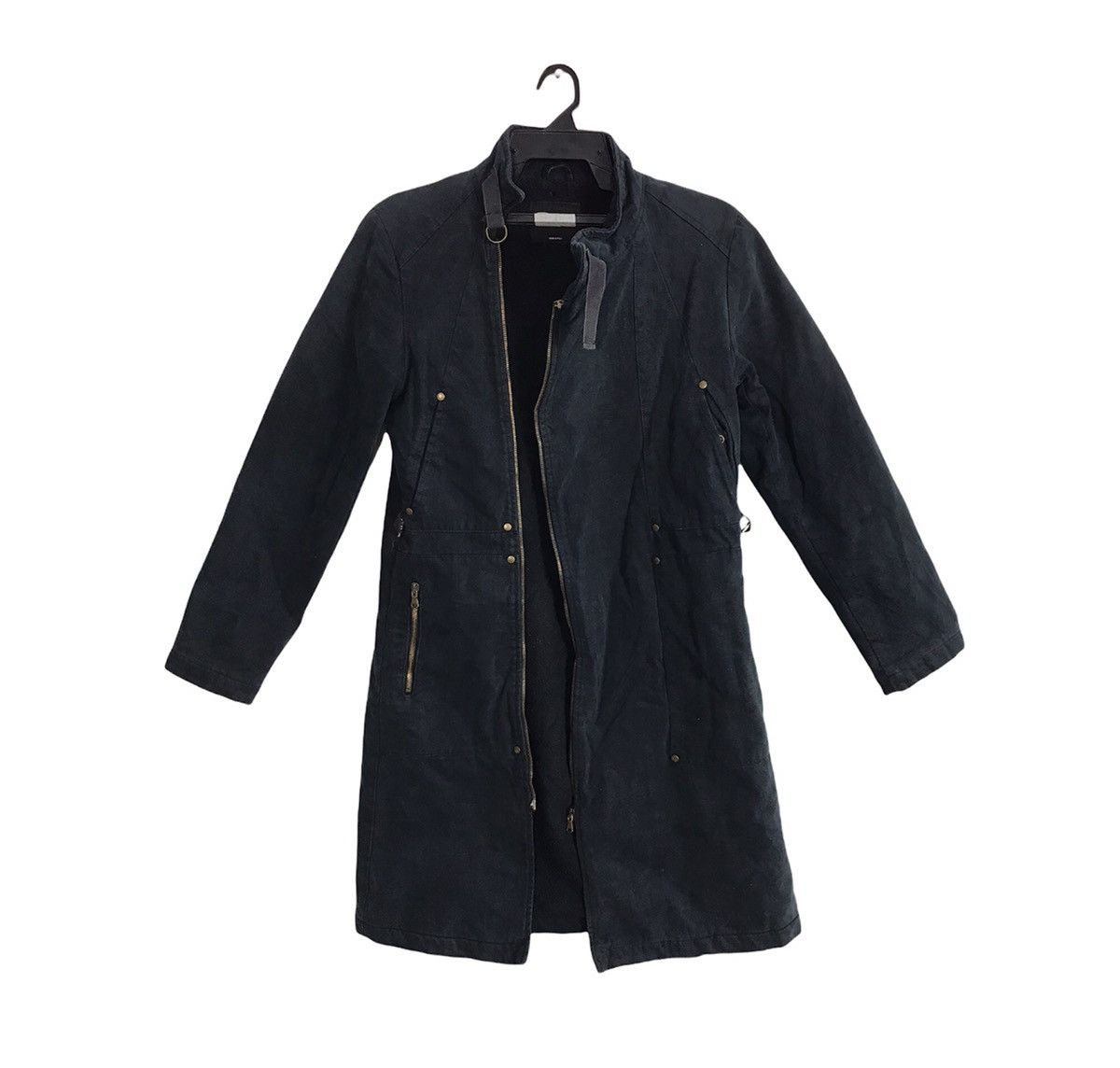 Seditionaries Sisley Paris Italy Trench Coat Parka Padded Punk Jacket Size M / US 6-8 / IT 42-44 - 1 Thumbnail