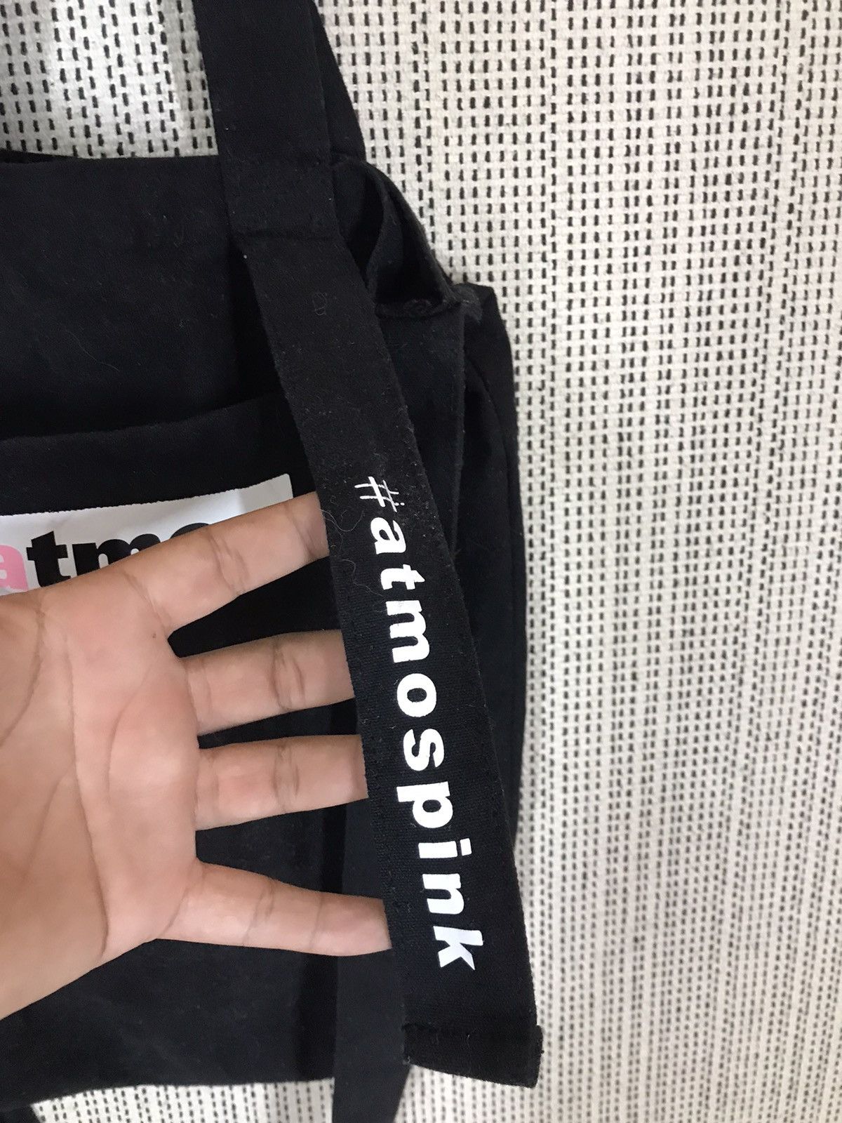 Japanese Brand × atmos ‼️JAPANASE BRAND ATMOS PINK TOTEBAG WITH STRIP ‼️ Size ONE SIZE - 4 Thumbnail