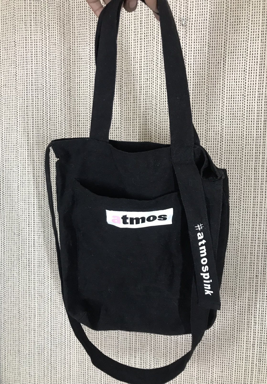 Japanese Brand × atmos ‼️JAPANASE BRAND ATMOS PINK TOTEBAG WITH STRIP ‼️ Size ONE SIZE - 2 Thumbnail