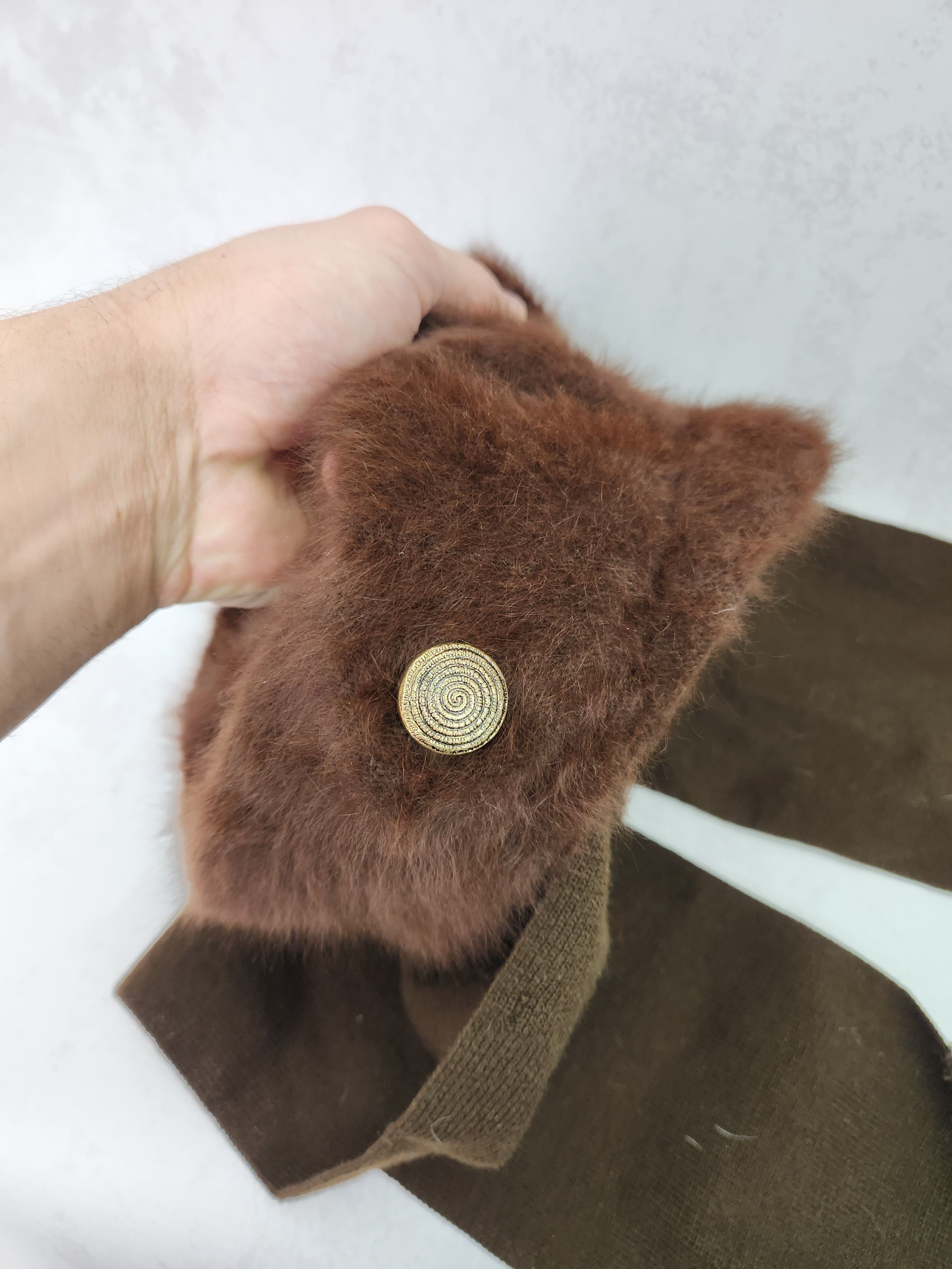 Kangol Vintage rare y2k fur scarf hat Size ONE SIZE - 3 Thumbnail