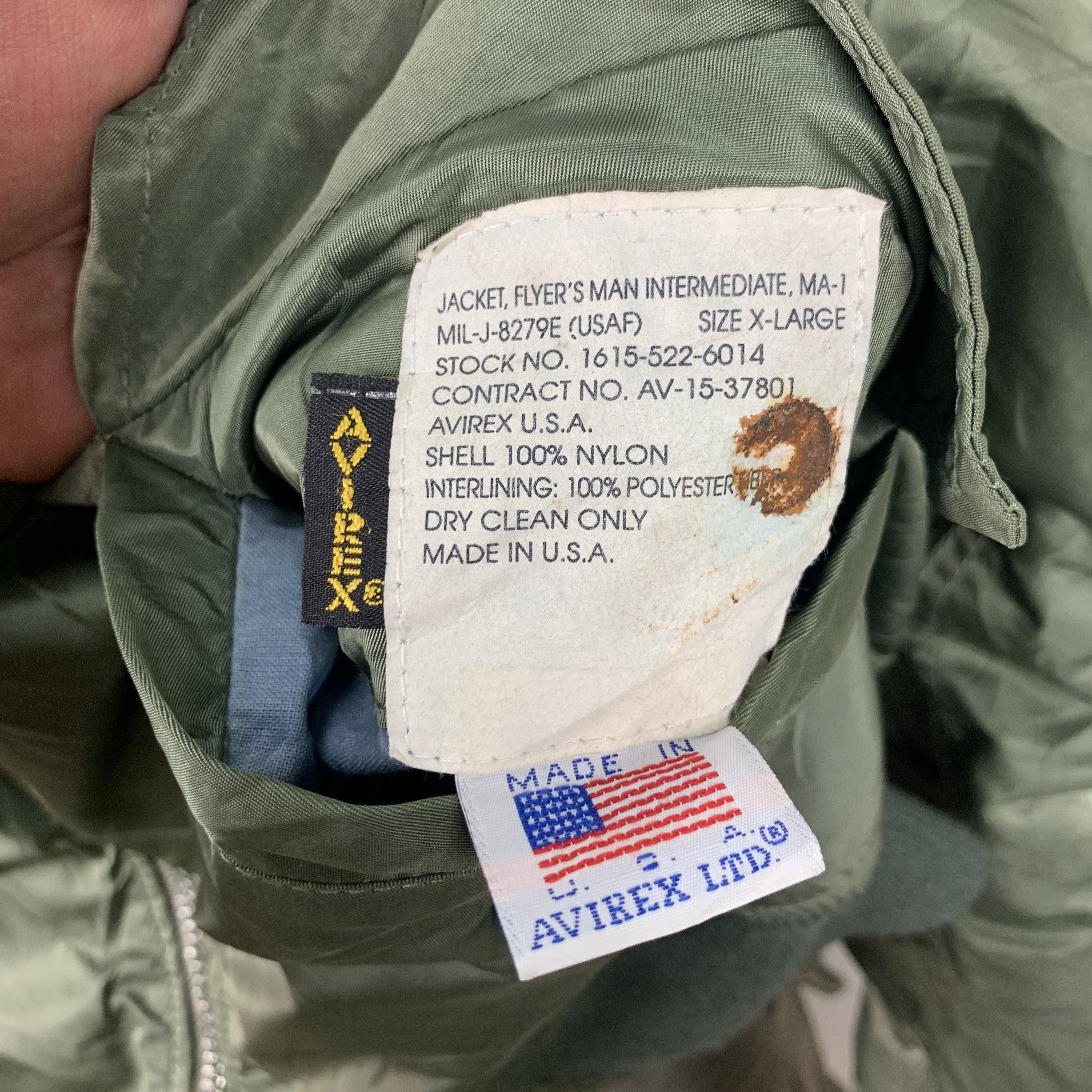 Avirex Rare🔥 Avirex WW2 Vietnam Bomber Jacket #3590-62 Size US XL / EU 56 / 4 - 15 Thumbnail