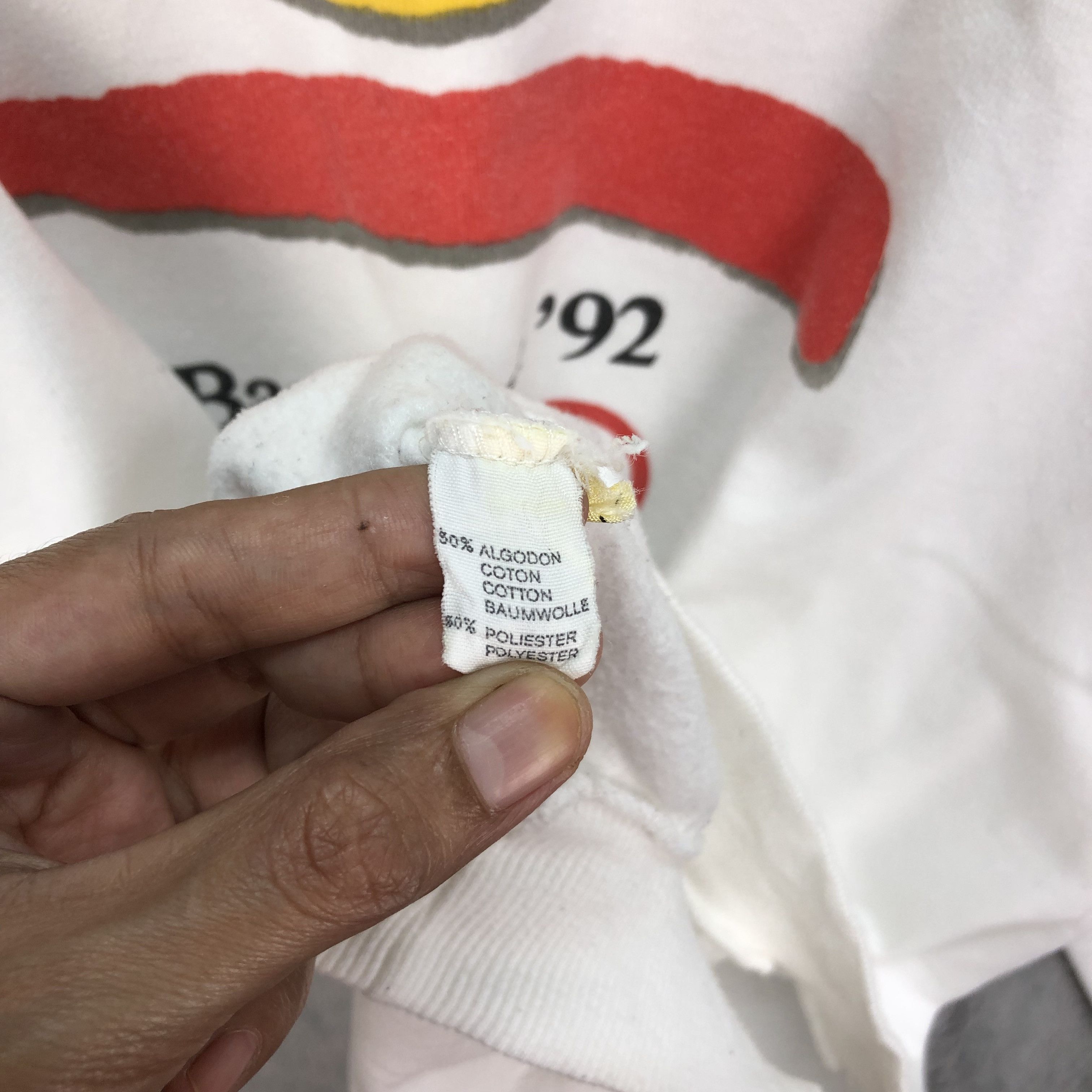 USA Olympics VINTAGE OLYMPICS BARCELONA '92 WHITE SWEATSHIRTS #5109-32 Size US M / EU 48-50 / 2 - 8 Thumbnail