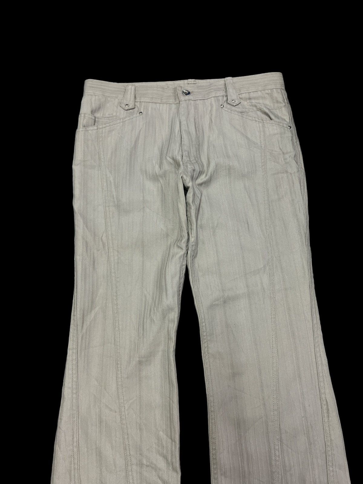 Japanese Brand × Vintage FLARED💥TAKAIQ TWIST DENIM PANT Size US 30 / EU 46 - 3 Thumbnail