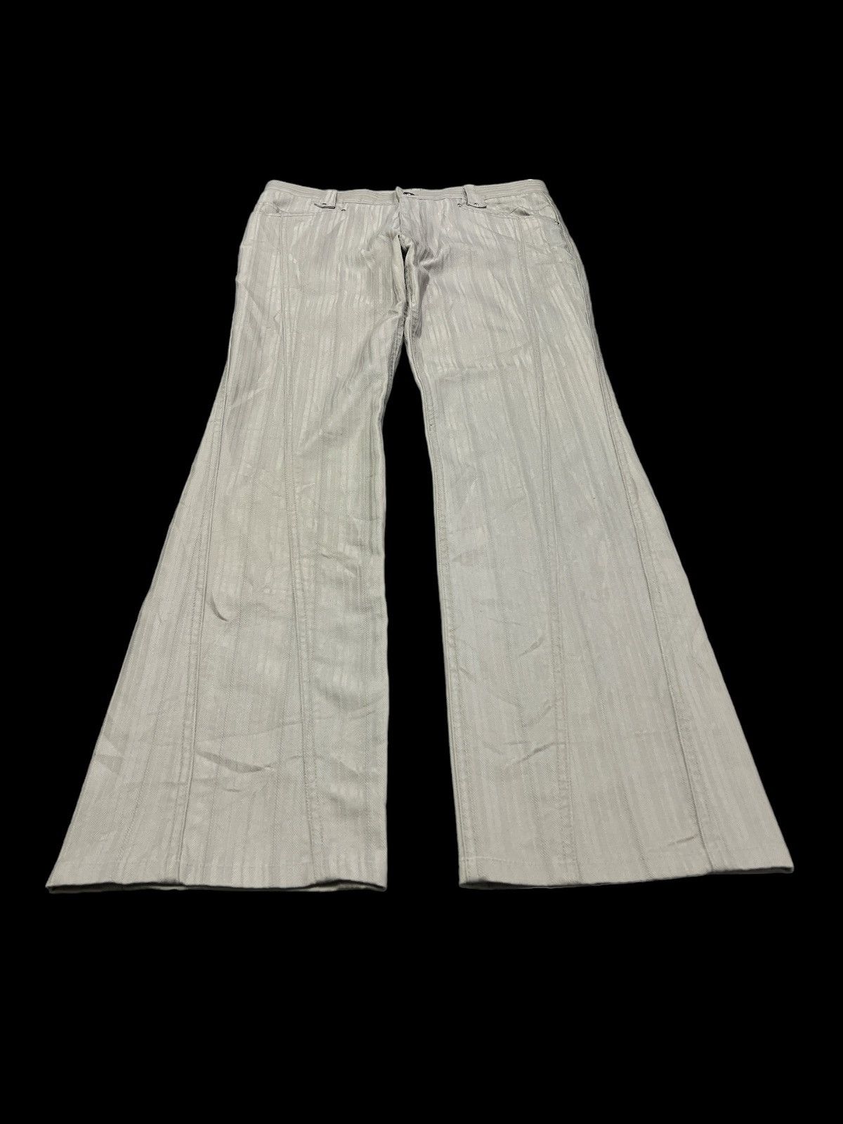 Japanese Brand × Vintage FLARED💥TAKAIQ TWIST DENIM PANT Size US 30 / EU 46 - 2 Thumbnail