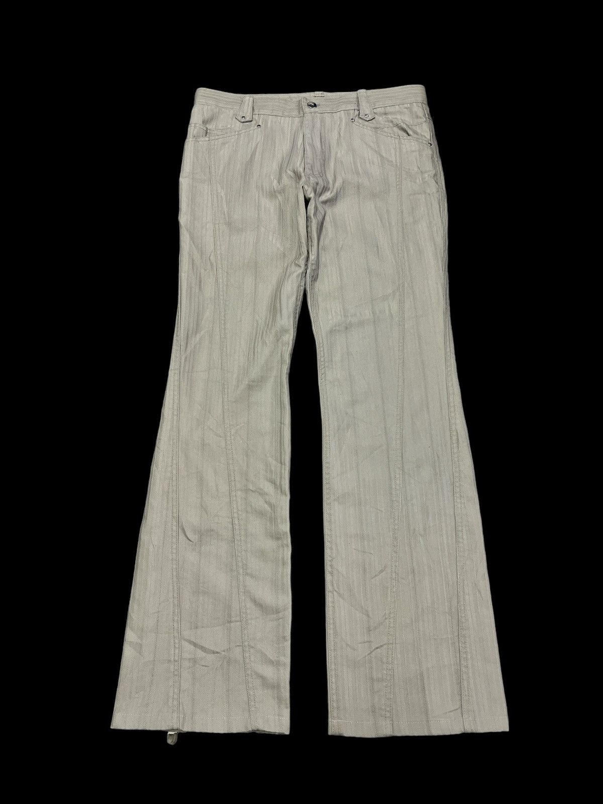 Japanese Brand × Vintage FLARED💥TAKAIQ TWIST DENIM PANT Size US 30 / EU 46 - 1 Thumbnail
