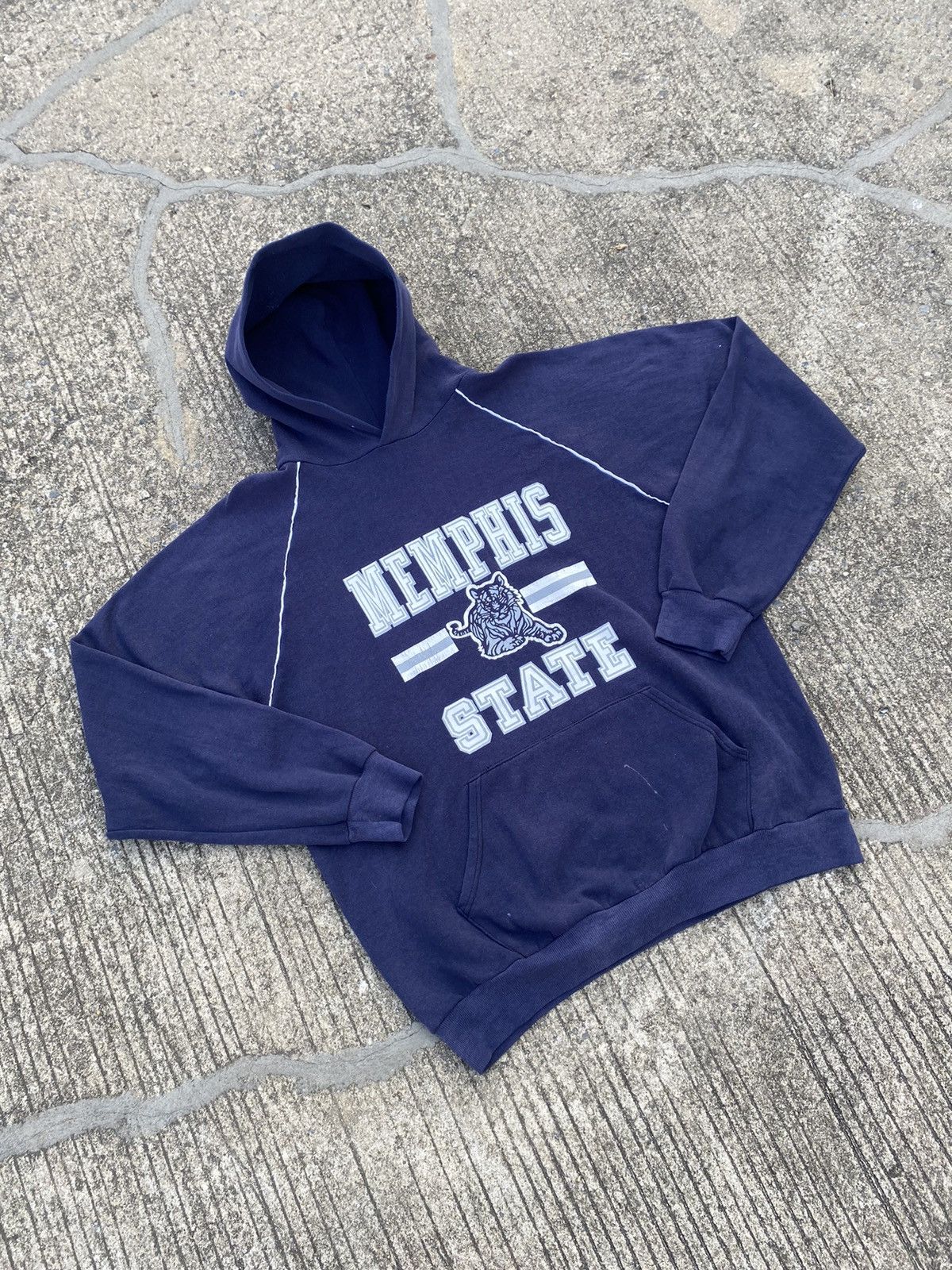 Russell Athletic 80s Russell Athletic Hoodie Faded Size US XL / EU 56 / 4 - 4 Thumbnail