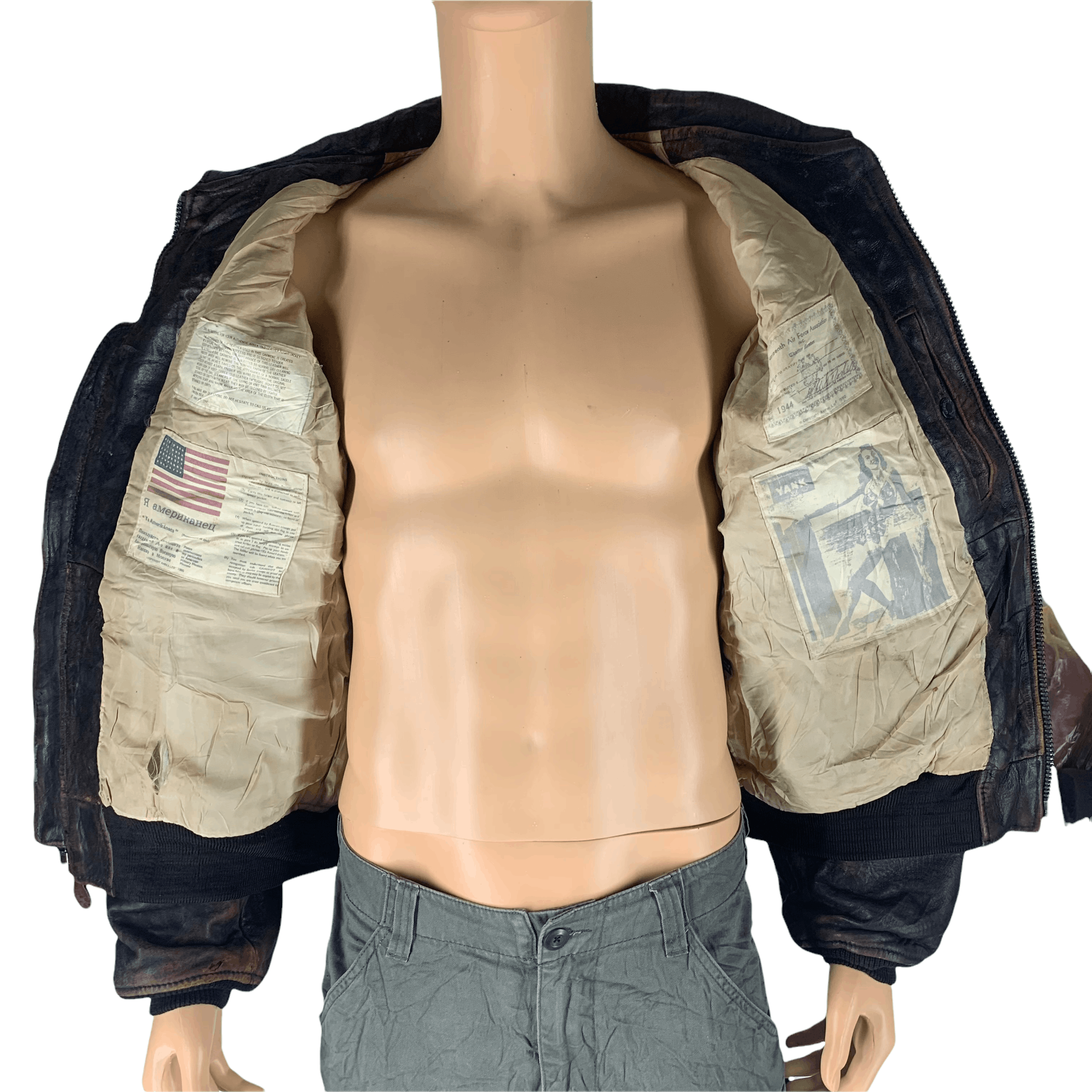 Avirex Vintage 90 Avirex Old Leather Jacket #3546-113 Size US M / EU 48-50 / 2 - 12 Thumbnail