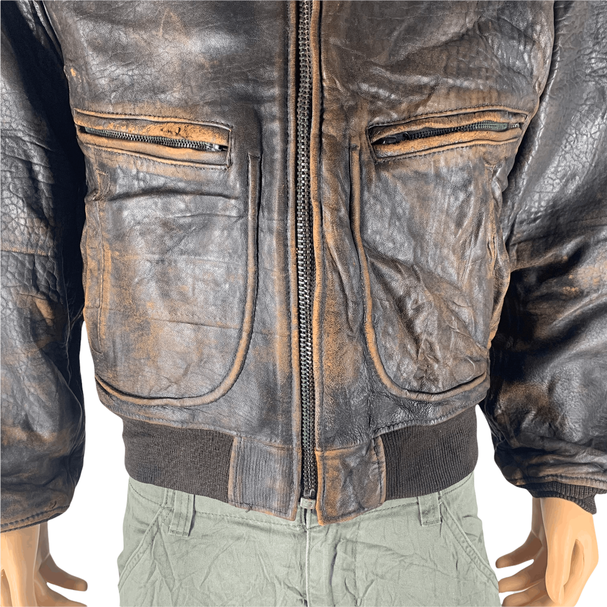 Avirex Vintage 90 Avirex Old Leather Jacket #3546-113 Size US M / EU 48-50 / 2 - 4 Thumbnail