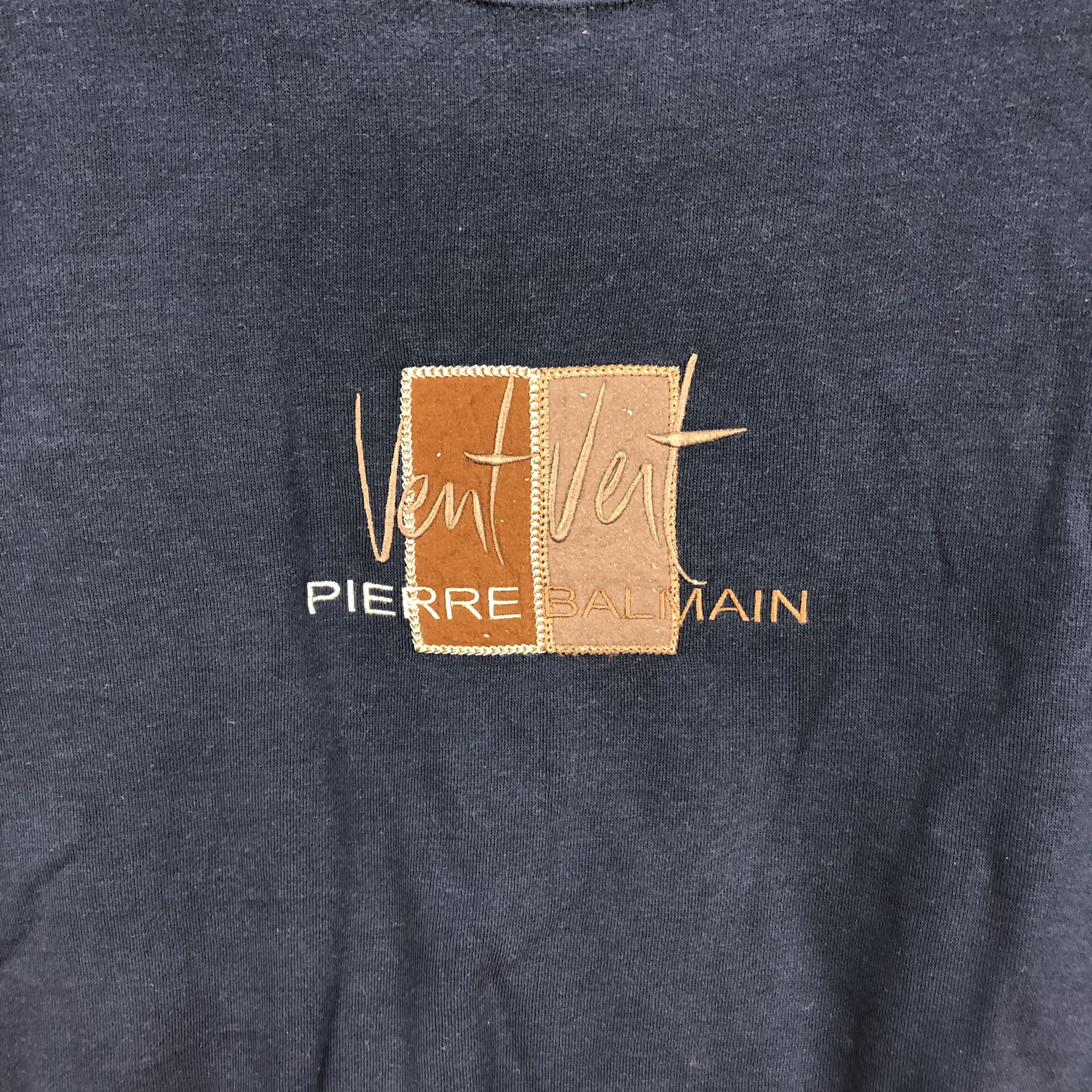 Japanese Brand VENT VENT PIERRE BALMAIN Embroidery Logo Sweatshirt #5014-25 Size US L / EU 52-54 / 3 - 3 Thumbnail