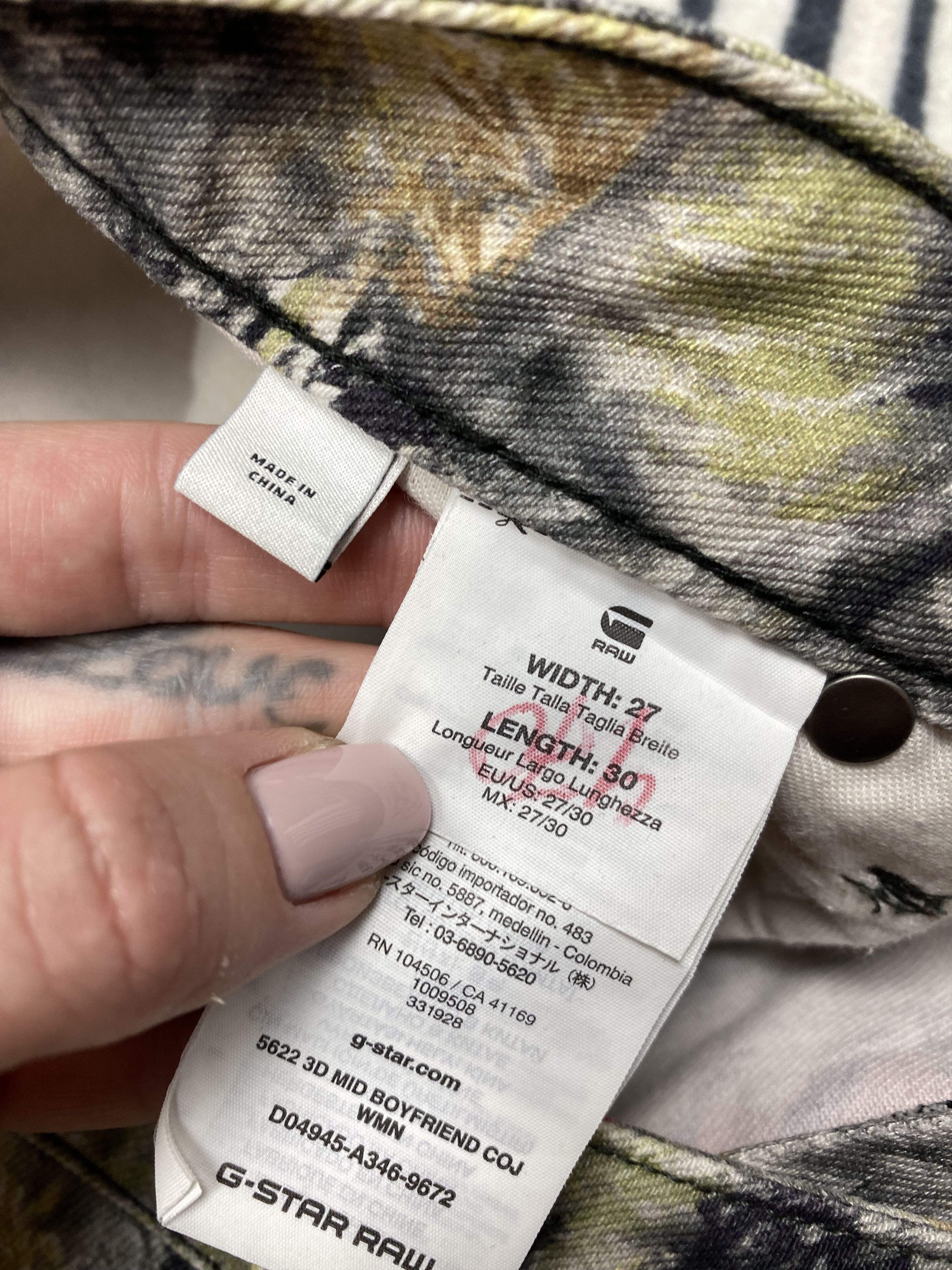 G-Star G Star Raw Pharrell Williams Womens 3D Mid Boyfriend Jeans Size 27" / US 4 / IT 40 - 7 Thumbnail