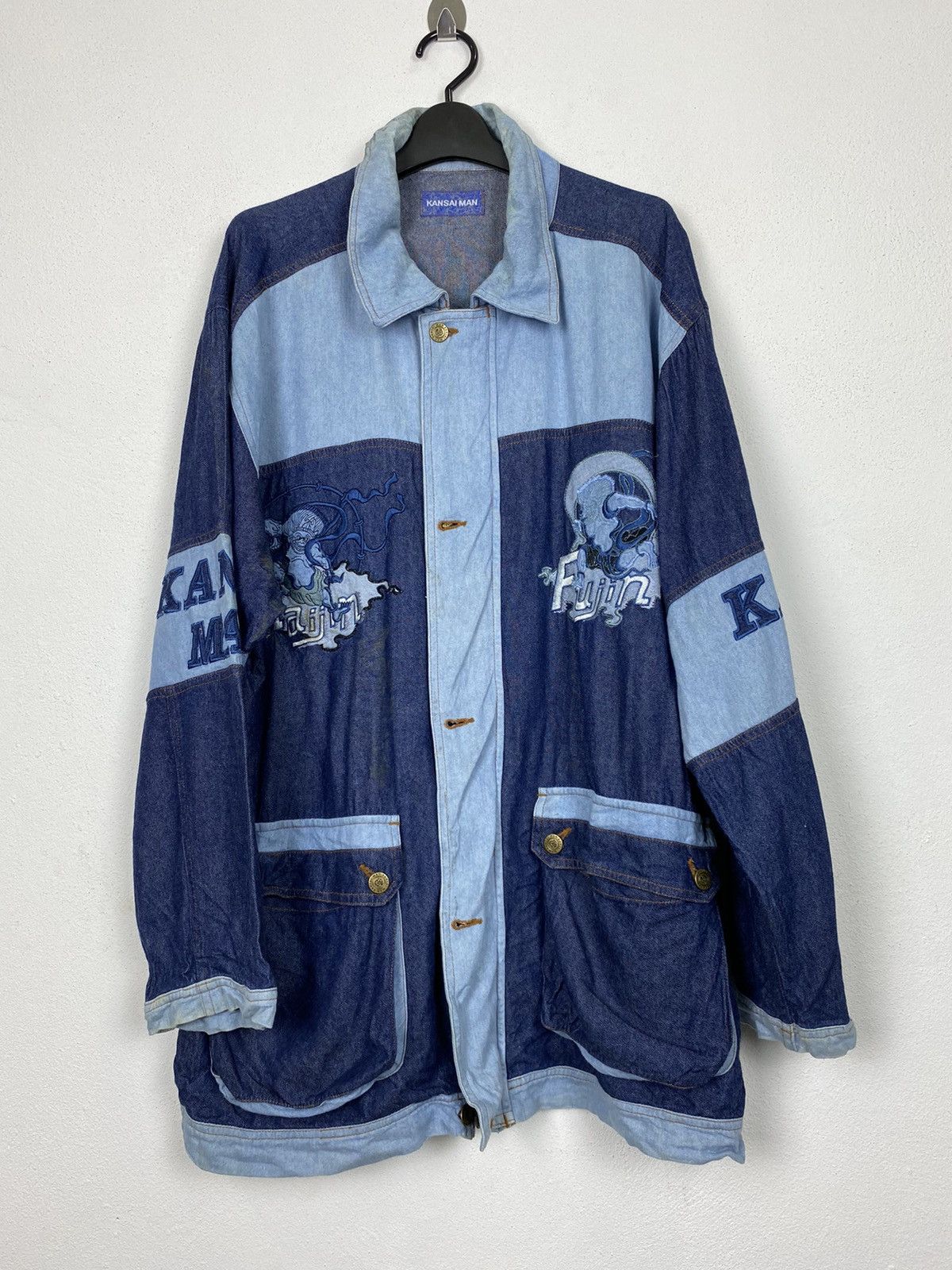 Kansai Yamamoto 🔥RARE🔥VTG 90’s KANSAI YAMAMOTO EMBROIDEREY DENIM Size US L / EU 52-54 / 3 - 5 Thumbnail