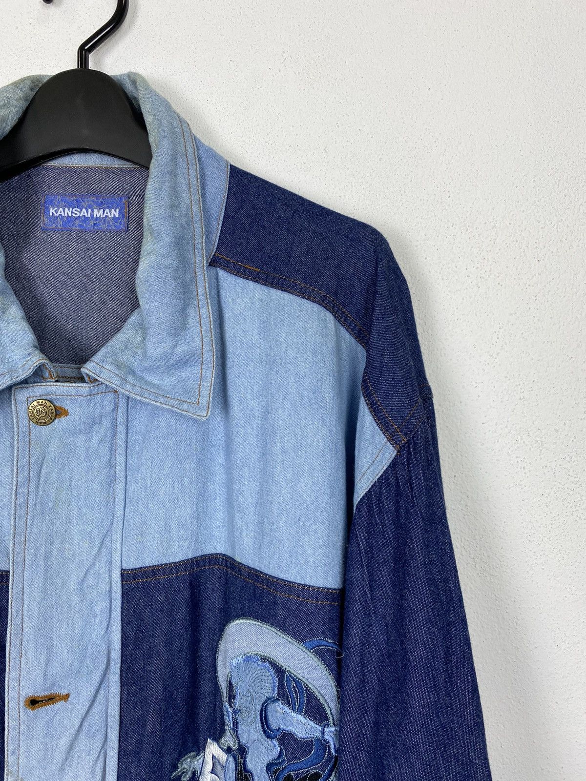 Kansai Yamamoto 🔥RARE🔥VTG 90’s KANSAI YAMAMOTO EMBROIDEREY DENIM Size US L / EU 52-54 / 3 - 10 Thumbnail