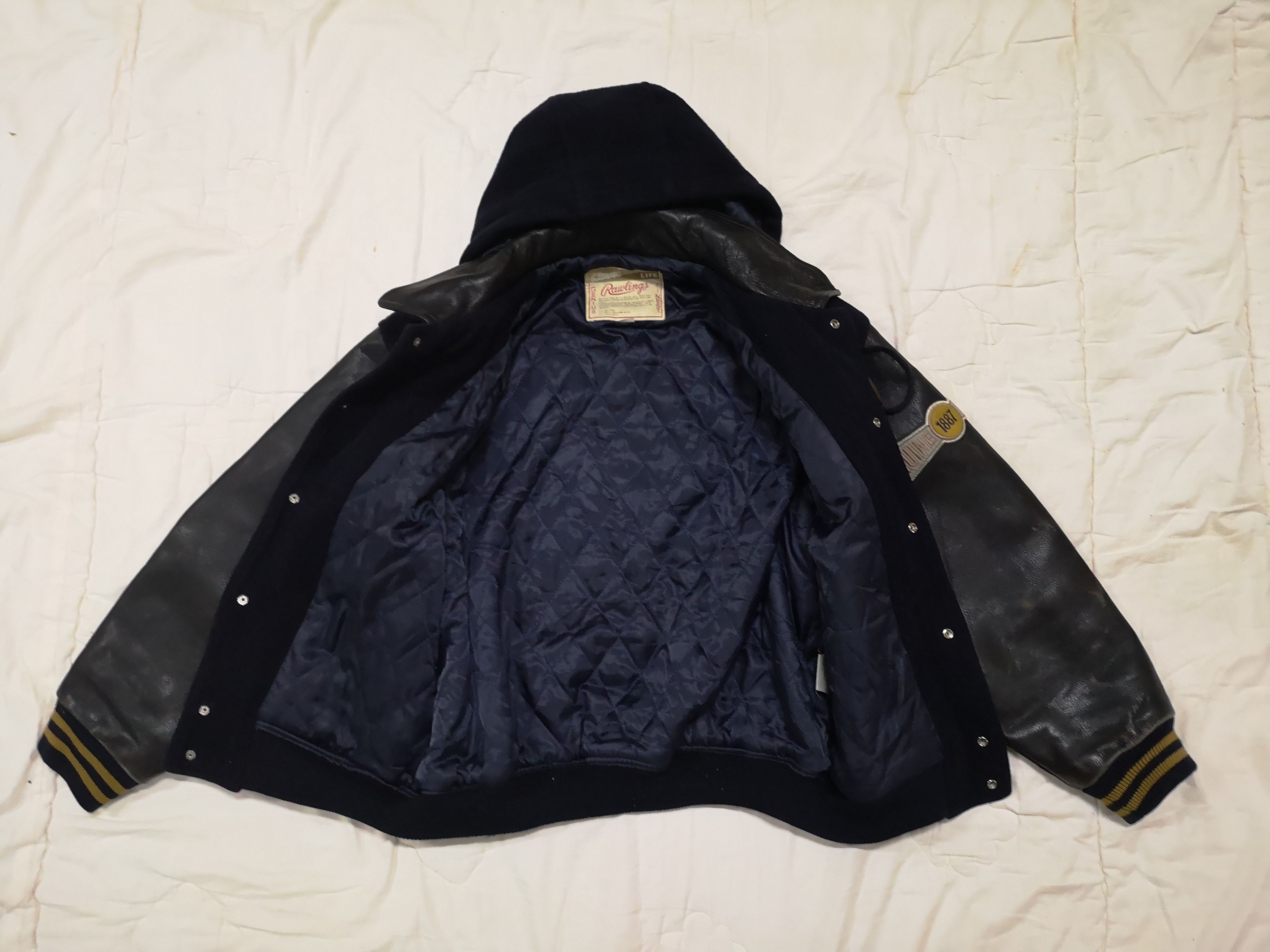 Vintage 🔥 Saint Louis Varsity Leather Jacket Size US M / EU 48-50 / 2 - 3 Thumbnail