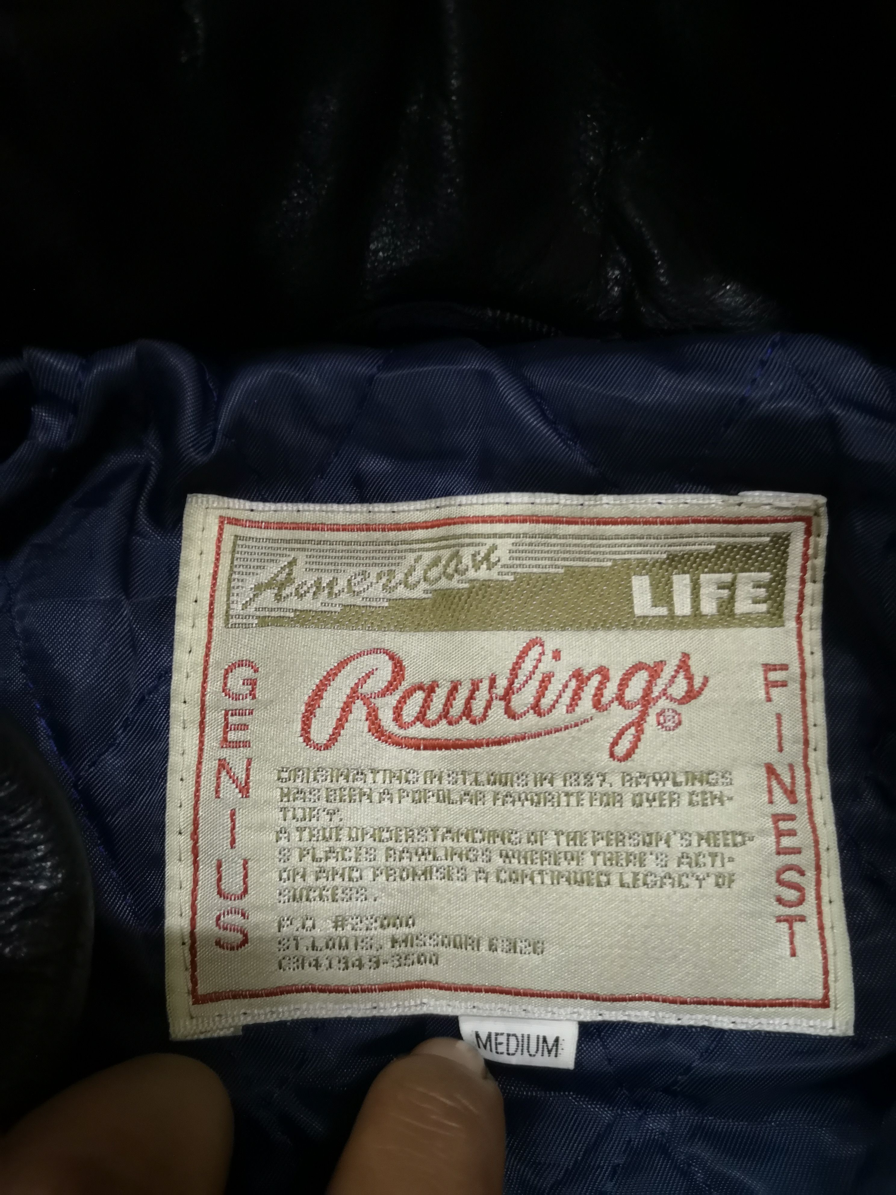 Vintage 🔥 Saint Louis Varsity Leather Jacket Size US M / EU 48-50 / 2 - 6 Thumbnail