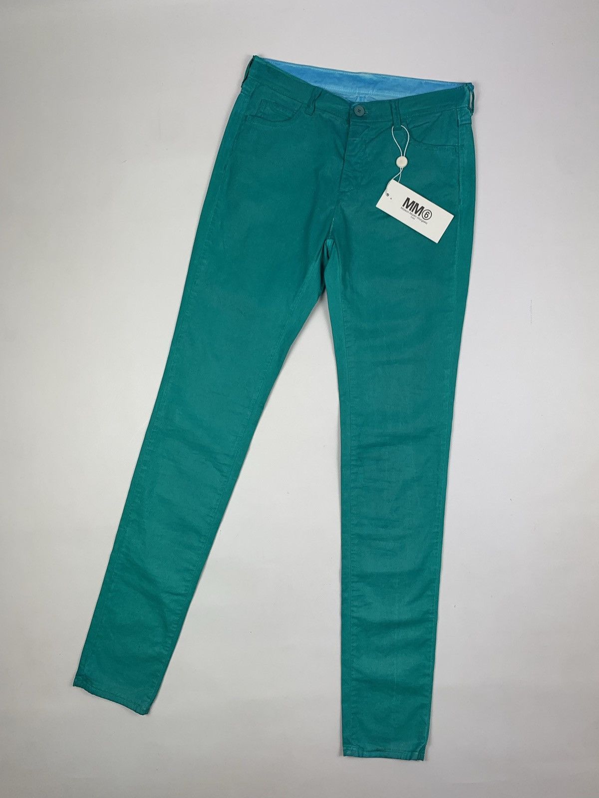 Designer × Maison Margiela New! Maison Margiela MM6 women’s denim jeans pants green Size 27" / US 4 / IT 40 - 1 Thumbnail