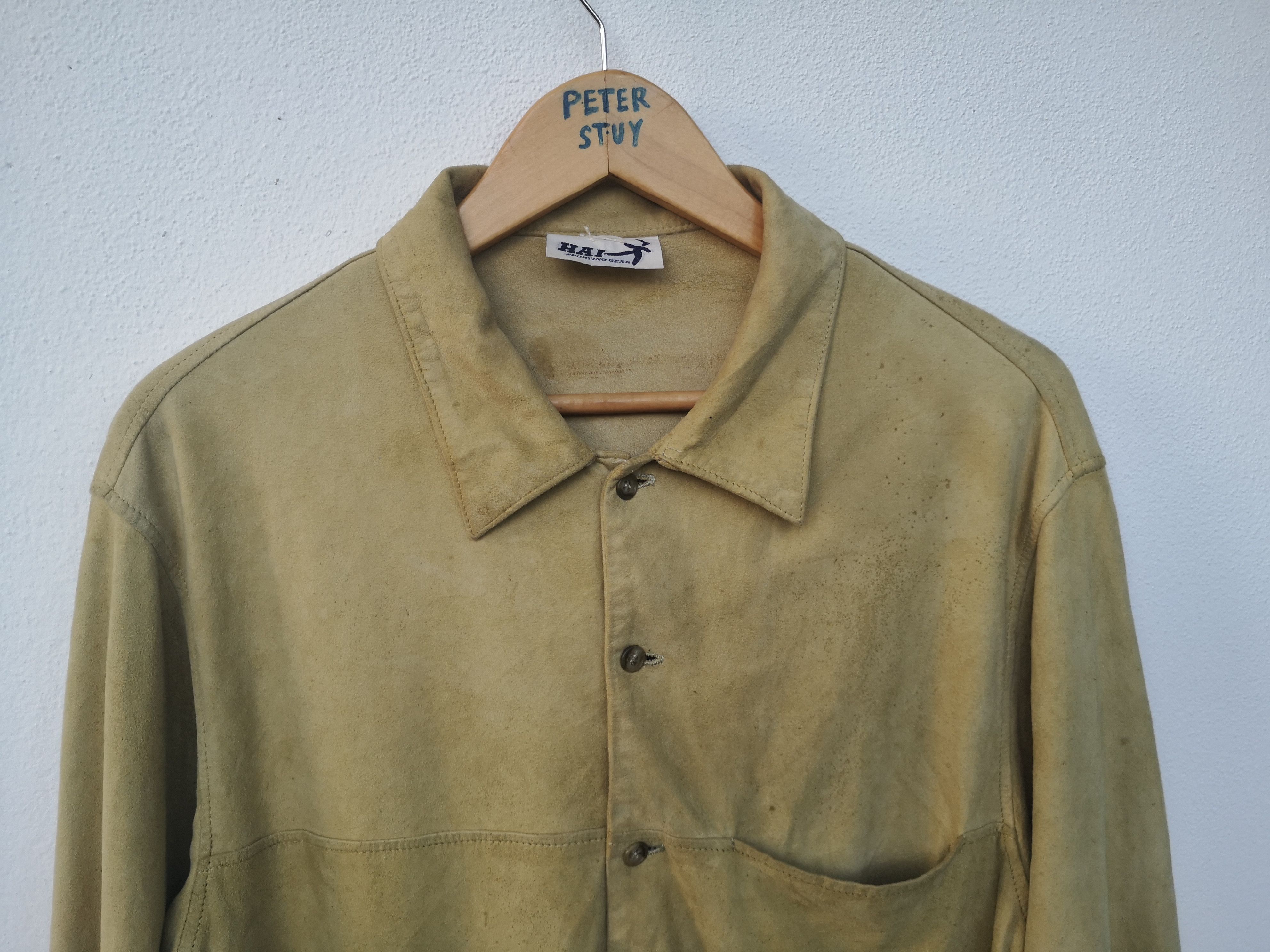 Hai Sporting Gear × Issey Miyake × Leather 🔥HAI SPORTING GEAR LAMB LEATHER JACKET Size US L / EU 52-54 / 3 - 3 Thumbnail