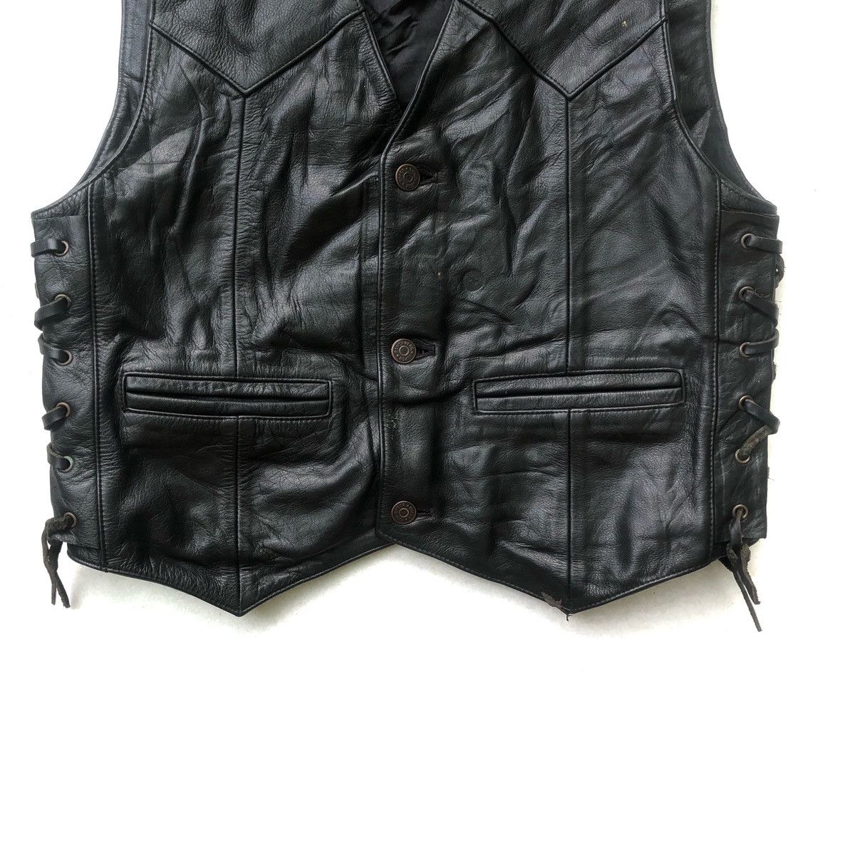 Vanson Leathers × Vintage American Nostalgia Black Leather Jacket Size US M / EU 48-50 / 2 - 3 Thumbnail