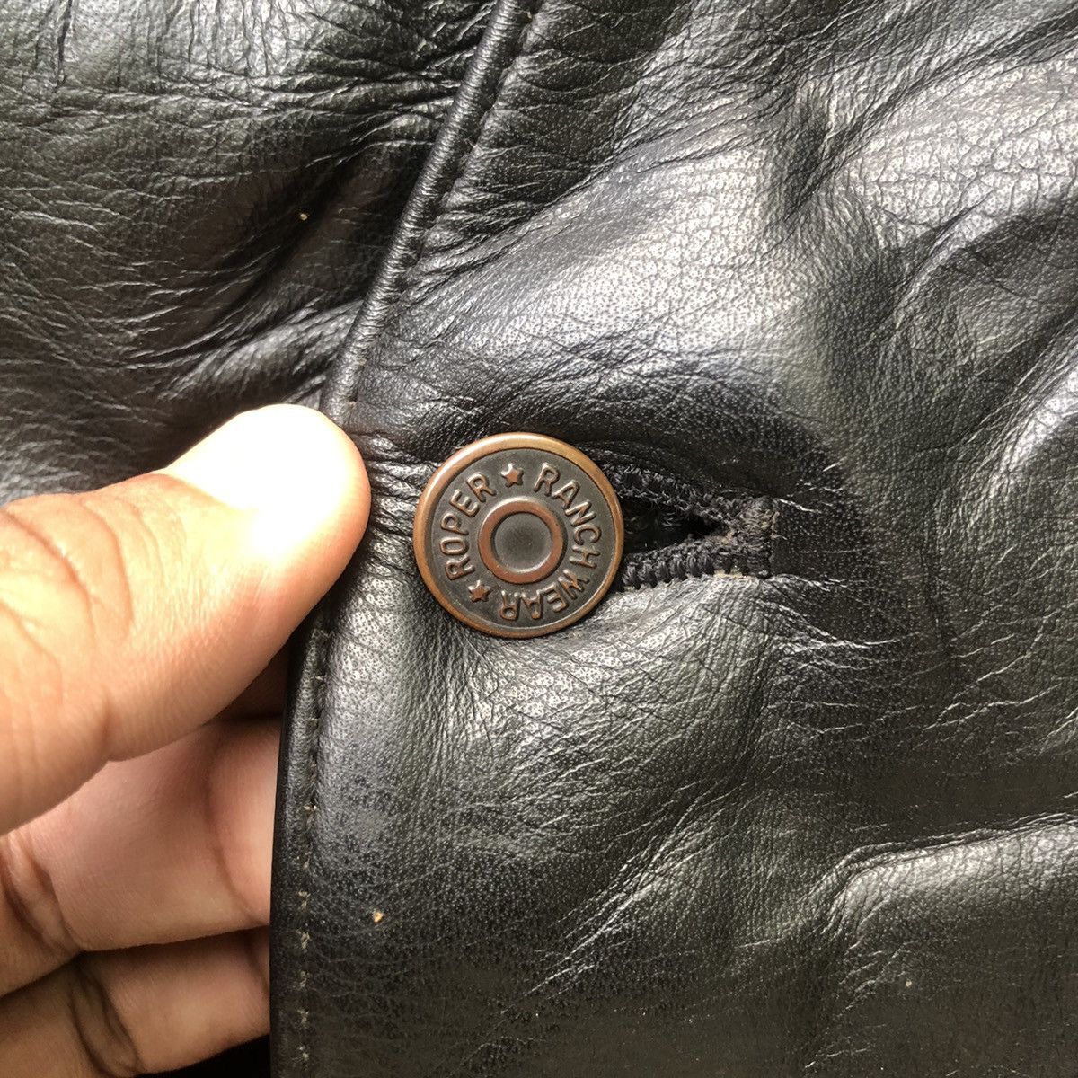 Vanson Leathers × Vintage American Nostalgia Black Leather Jacket Size US M / EU 48-50 / 2 - 4 Thumbnail