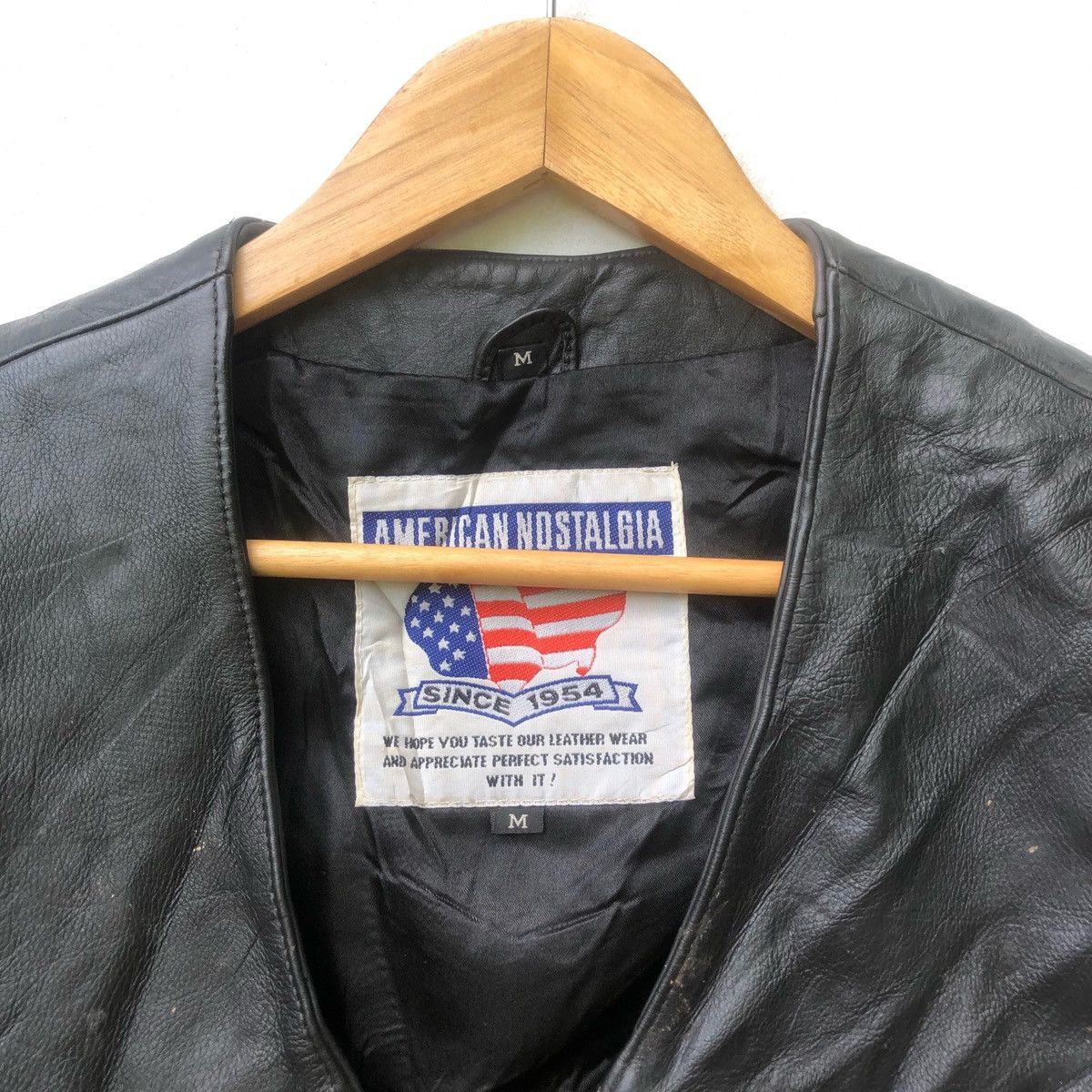 Vanson Leathers × Vintage American Nostalgia Black Leather Jacket Size US M / EU 48-50 / 2 - 2 Thumbnail