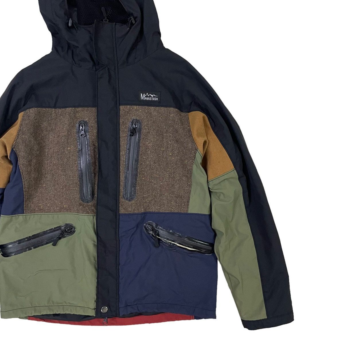 Japanese Brand × Manastash 💥 MANASTASH OUTDOOR HOODIE ZIPPER MULTICOLOUR JACKET Size US S / EU 44-46 / 1 - 2 Thumbnail