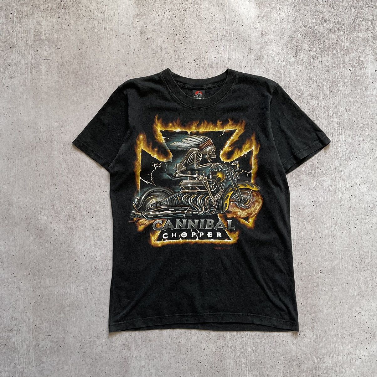 Vintage Cannibal chopper vintage tee movie skulls skeleton logo bike Size US M / EU 48-50 / 2 - 1 Thumbnail