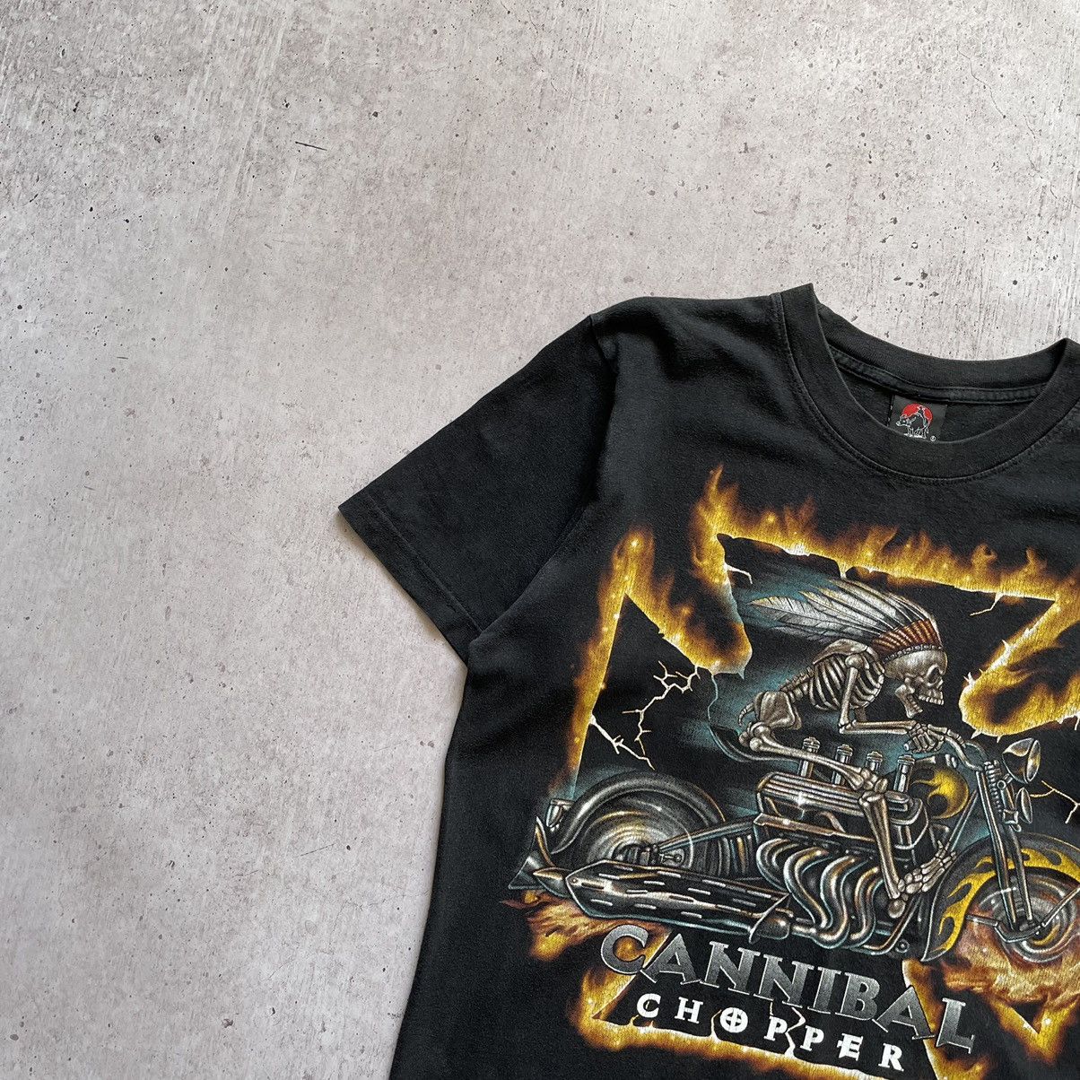 Vintage Cannibal chopper vintage tee movie skulls skeleton logo bike Size US M / EU 48-50 / 2 - 2 Thumbnail
