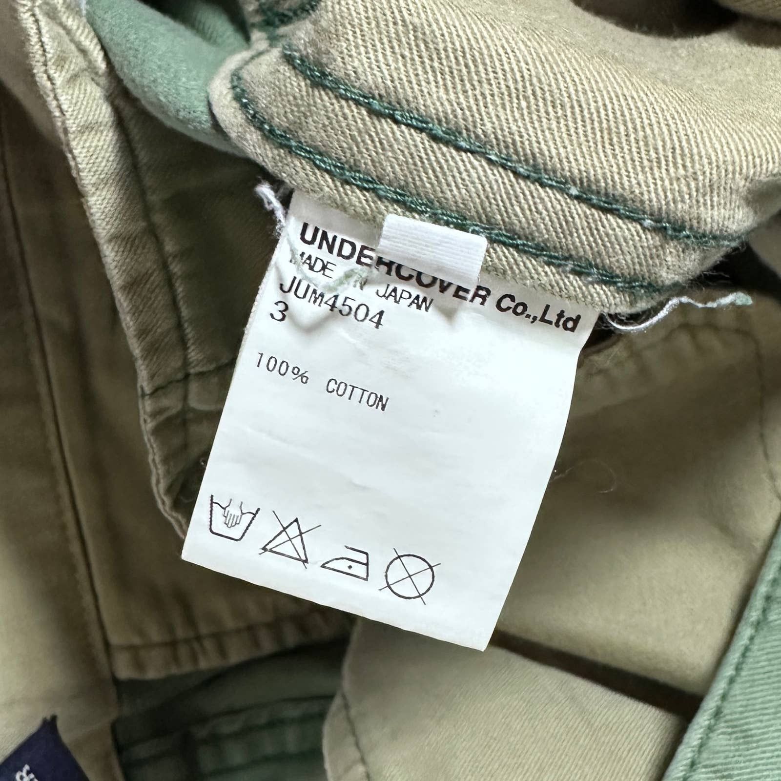 Undercover S/S14 Green Cargo Pants Size US 33 - 10 Thumbnail
