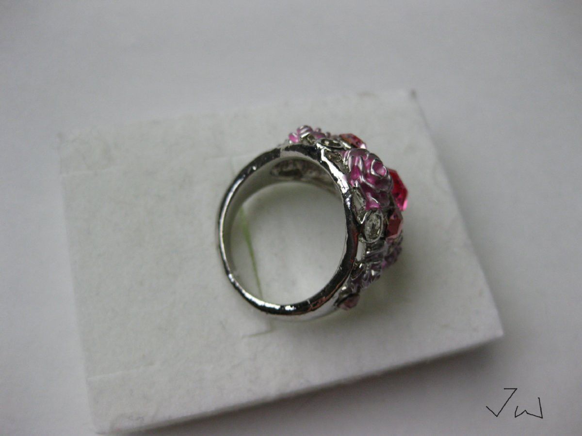 Jewelry Pink Rose CZs Ring - Size 5 Size ONE SIZE - 4 Thumbnail