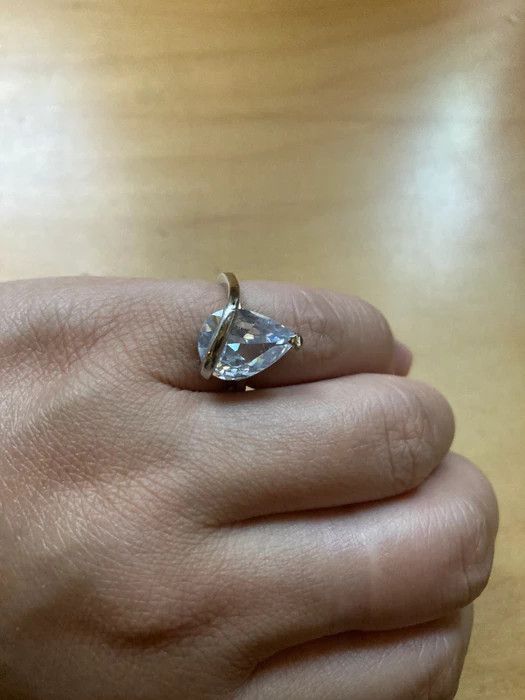 Jewelry Clear CZ Tibetan Silver Ring - Size 8 Size ONE SIZE - 4 Thumbnail