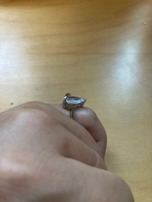 Jewelry Clear CZ Tibetan Silver Ring - Size 8 Size ONE SIZE - 3 Thumbnail