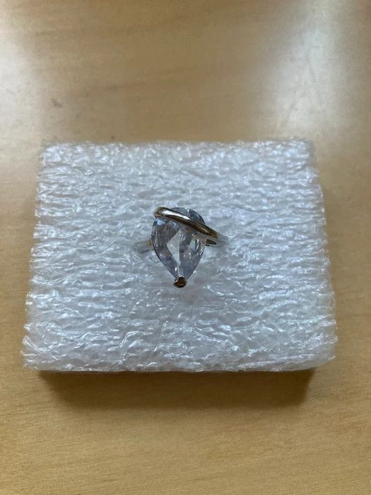 Jewelry Clear CZ Tibetan Silver Ring - Size 8 Size ONE SIZE - 1 Thumbnail