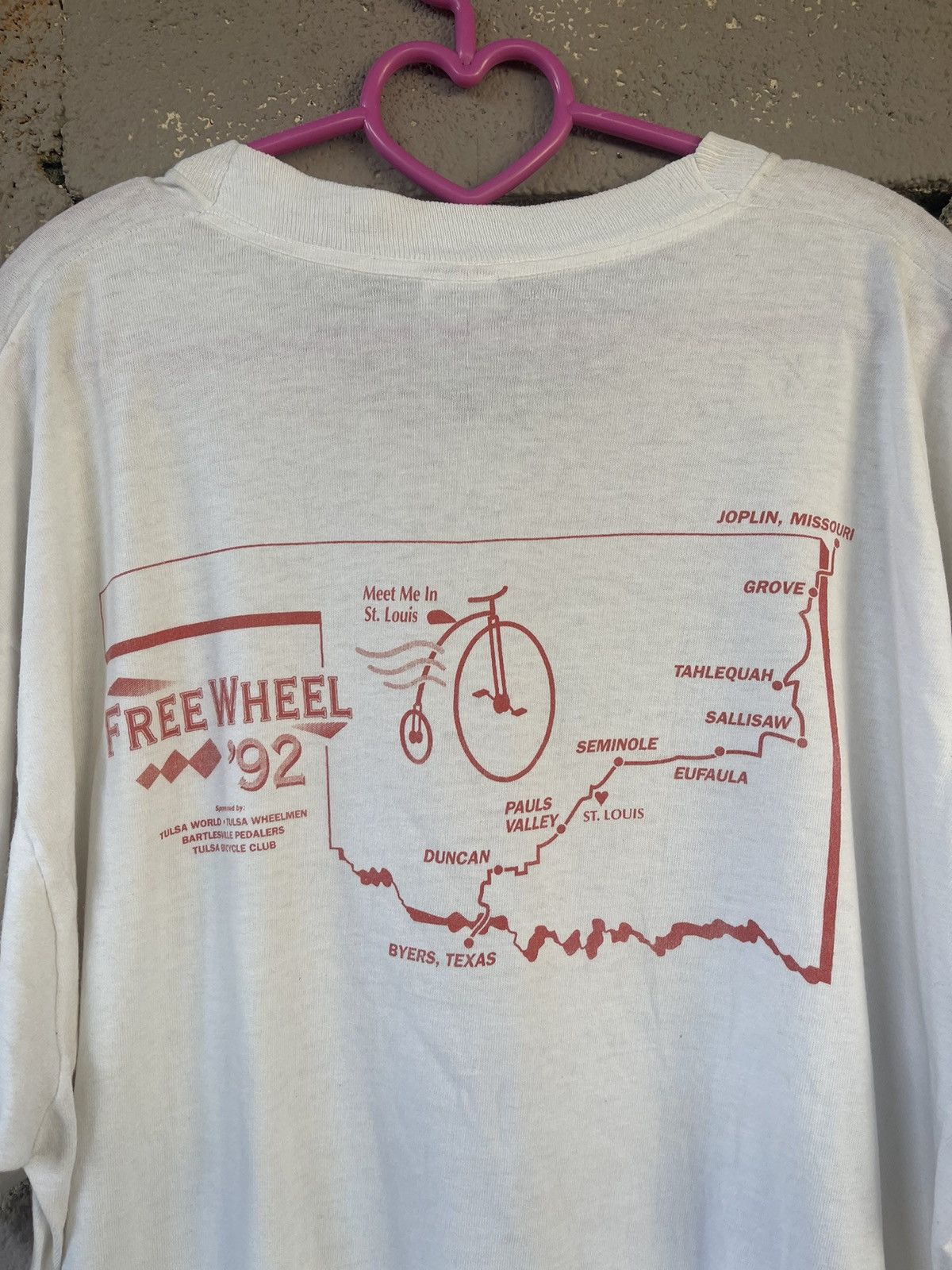 Vintage Rare Vintage FREE WHEEL 1992 Tulsa Bicycle Club Made in USA Size US XL / EU 56 / 4 - 6 Thumbnail
